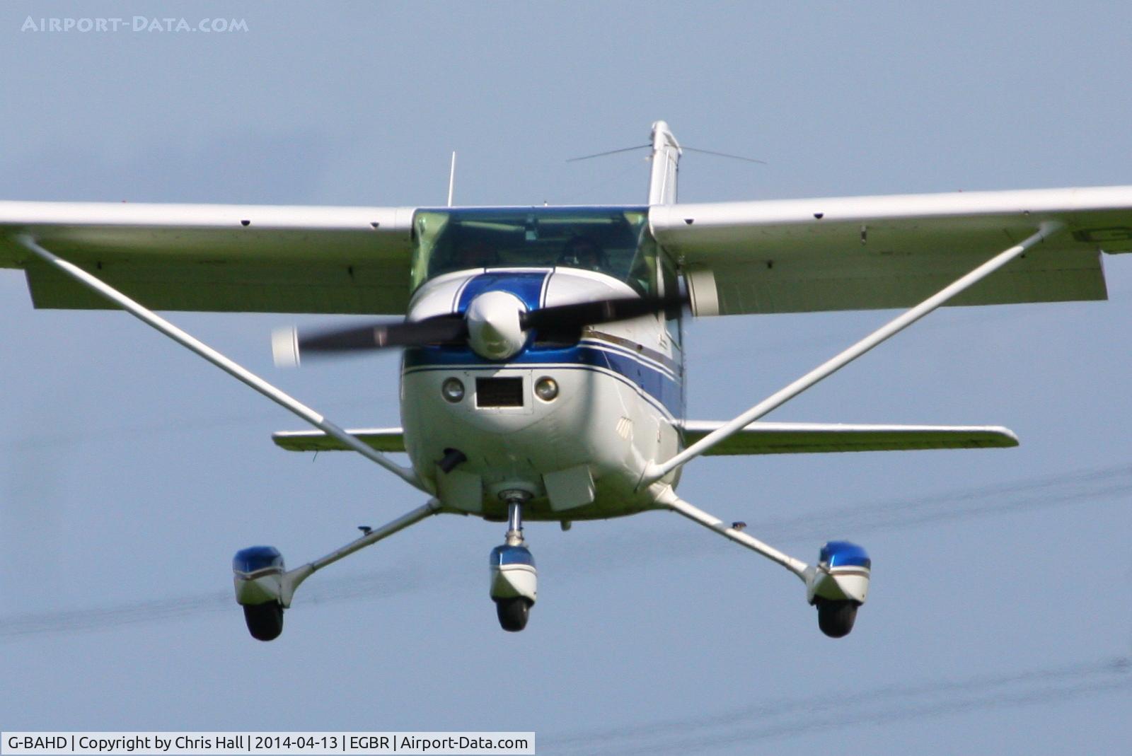 G-BAHD, 1972 Cessna 182P Skylane Skylane C/N 18261501, at Breighton's 'Early Bird' Fly-in 13/04/14