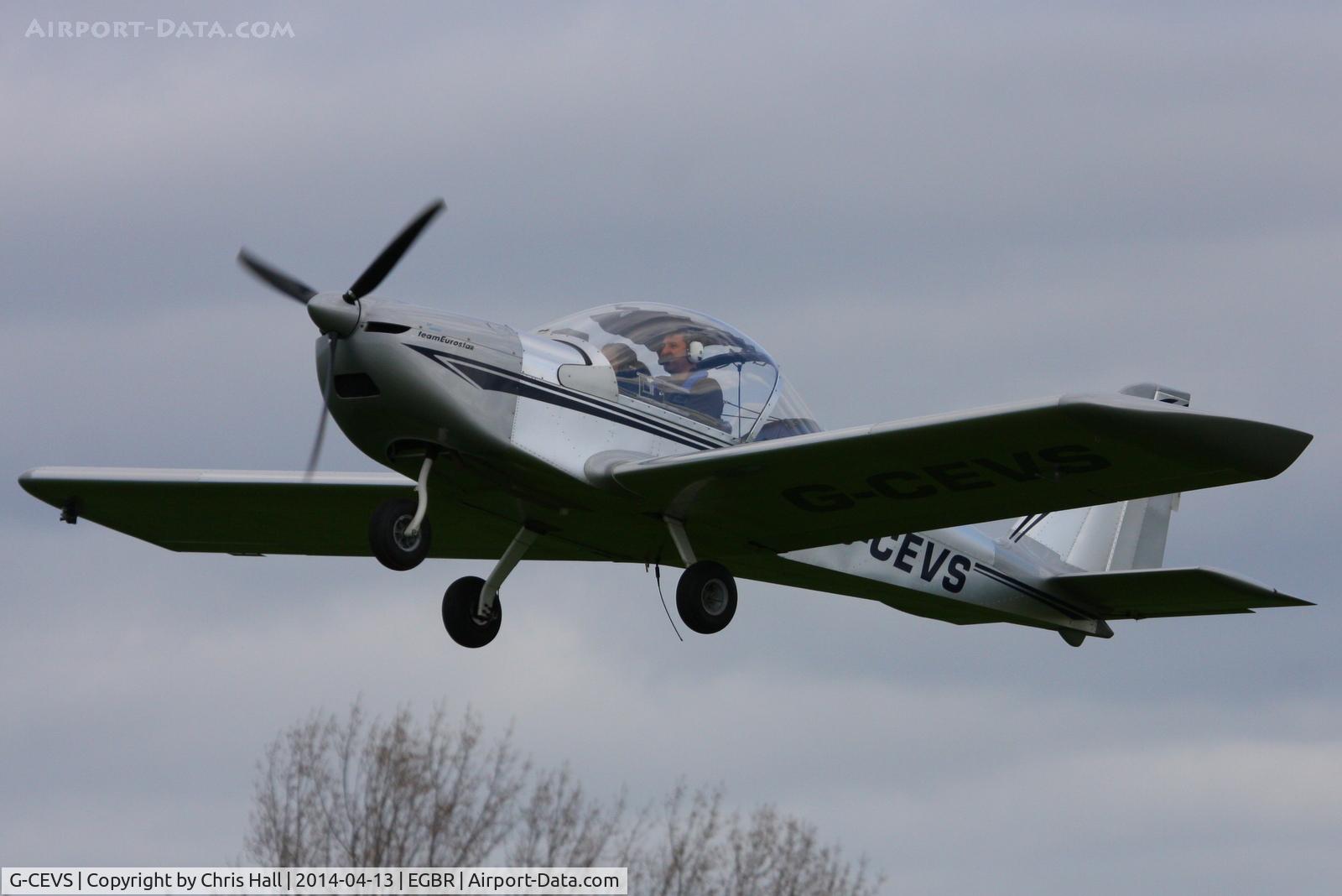 G-CEVS, 2007 Cosmik EV-97 TeamEurostar UK C/N 3102, at Breighton's 'Early Bird' Fly-in 13/04/14
