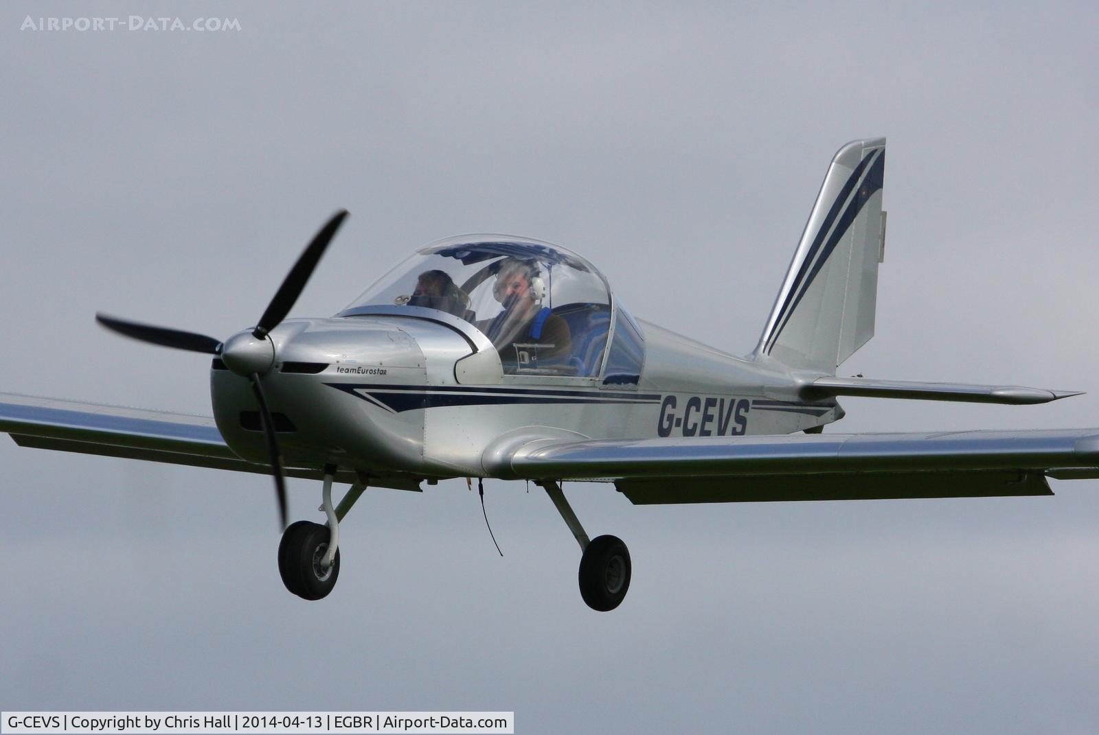 G-CEVS, 2007 Cosmik EV-97 TeamEurostar UK C/N 3102, at Breighton's 'Early Bird' Fly-in 13/04/14