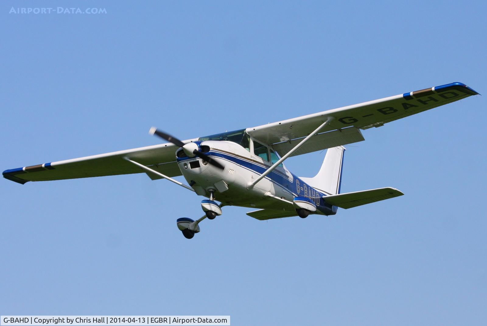 G-BAHD, 1972 Cessna 182P Skylane Skylane C/N 18261501, at Breighton's 'Early Bird' Fly-in 13/04/14
