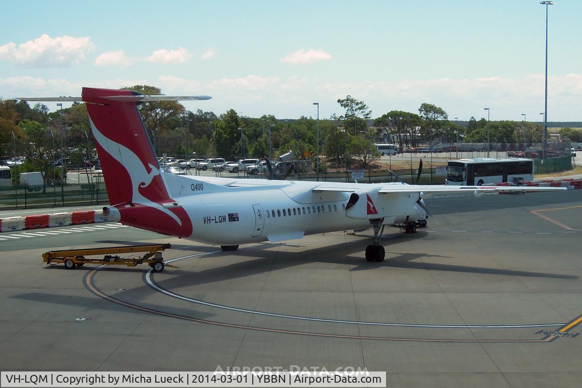 VH-LQM, 2013 De Havilland Canada DHC-8-402Q Dash 8 C/N 4450, At Brisbane
