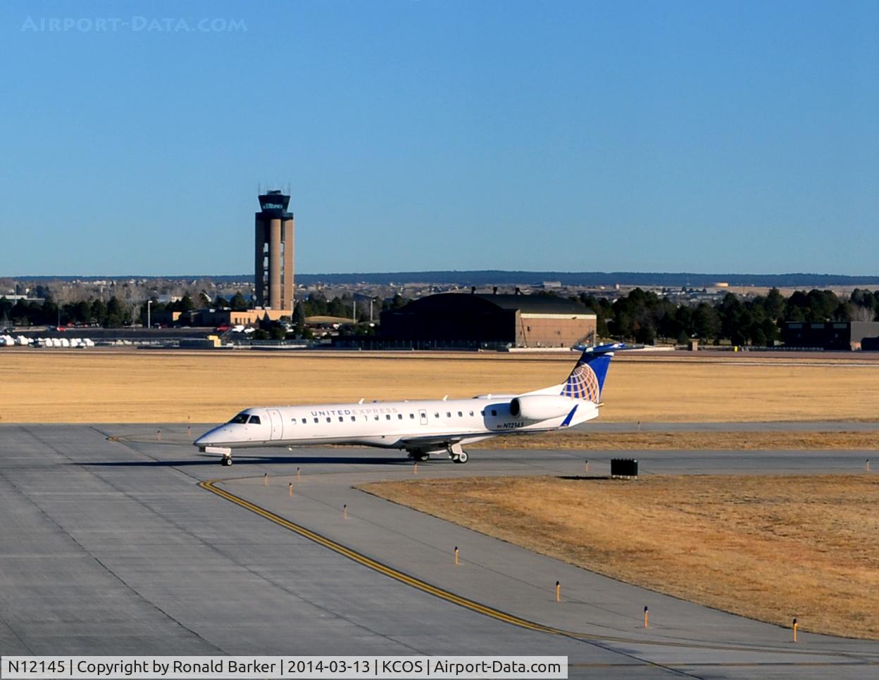 N12145, 2003 Embraer ERJ-145XR (EMB-145XR) C/N 145745, Taxi Colorado Springs