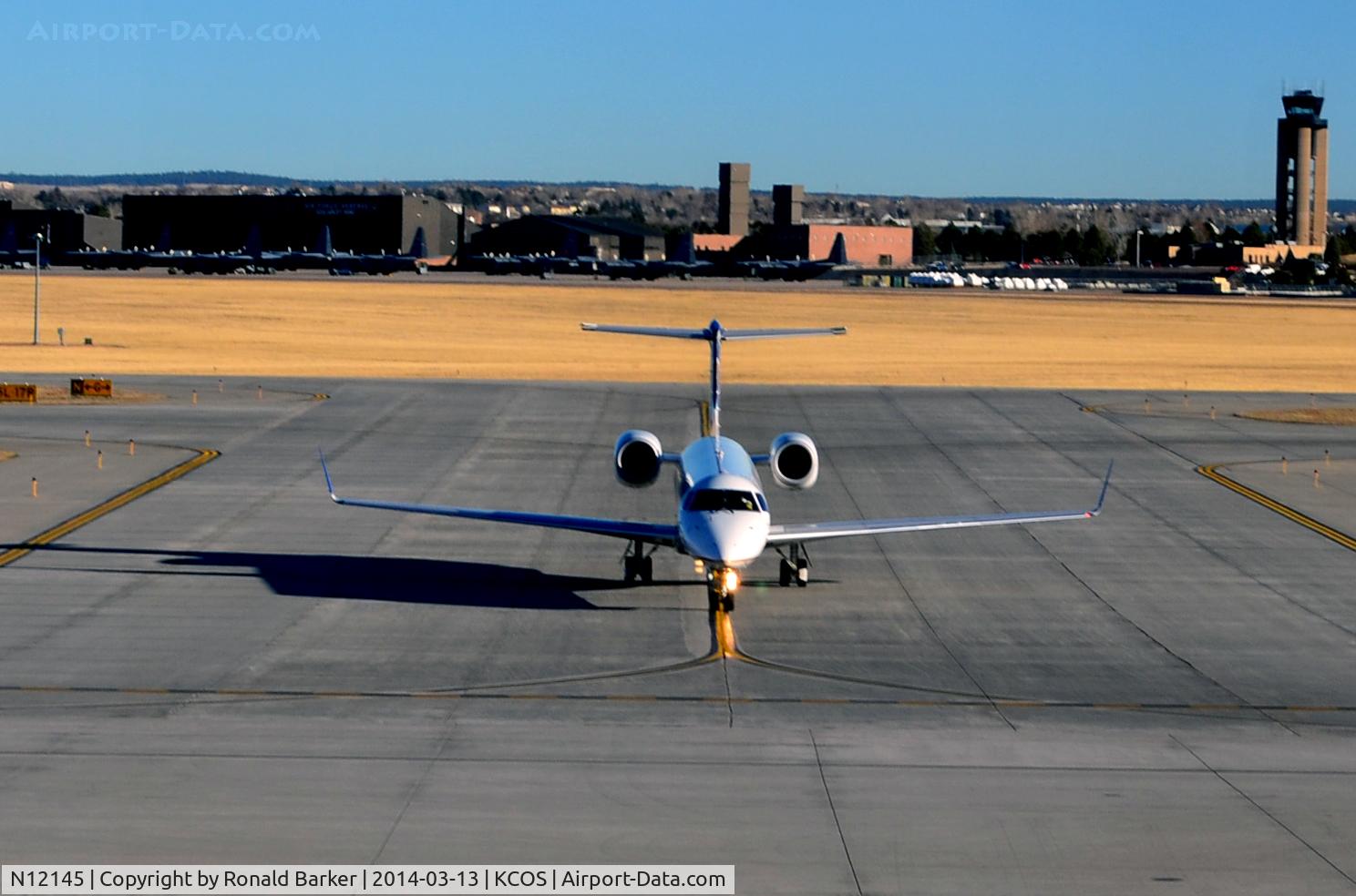 N12145, 2003 Embraer ERJ-145XR (EMB-145XR) C/N 145745, Taxi Colorado Springs