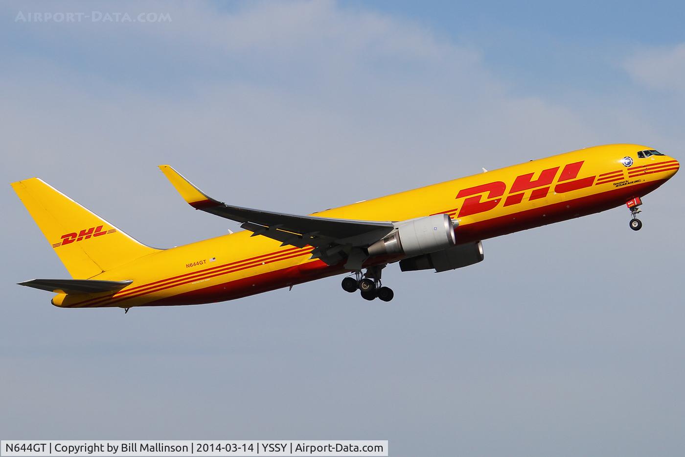 N644GT, 2012 Boeing 767-3JH/F/ER C/N 37810, away from 34L