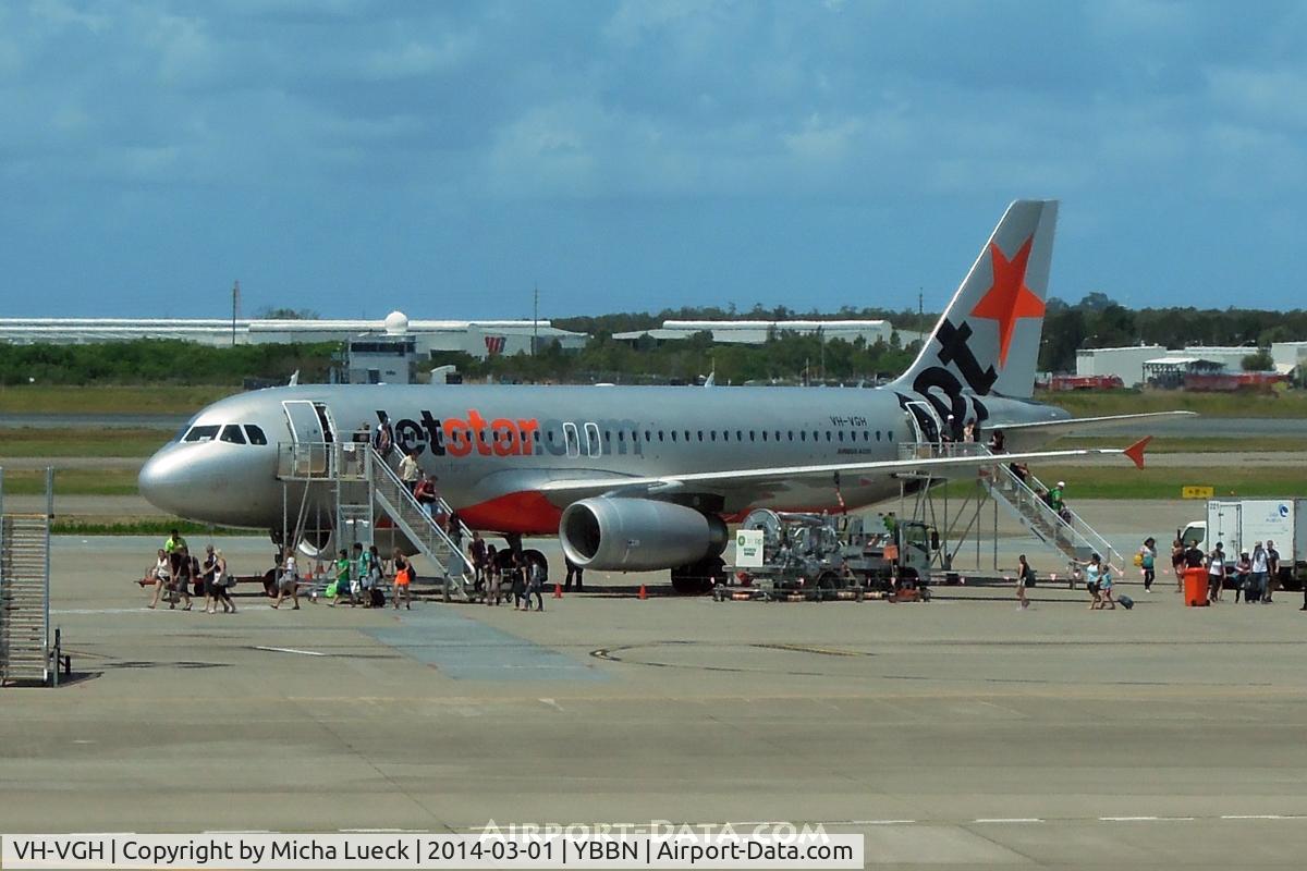 VH-VGH, 2010 Airbus A320-232 C/N 4495, At Brisbane