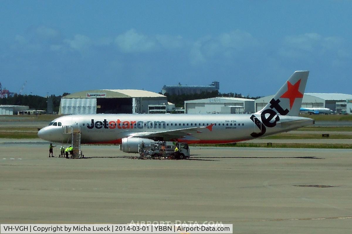 VH-VGH, 2010 Airbus A320-232 C/N 4495, At Brisbane