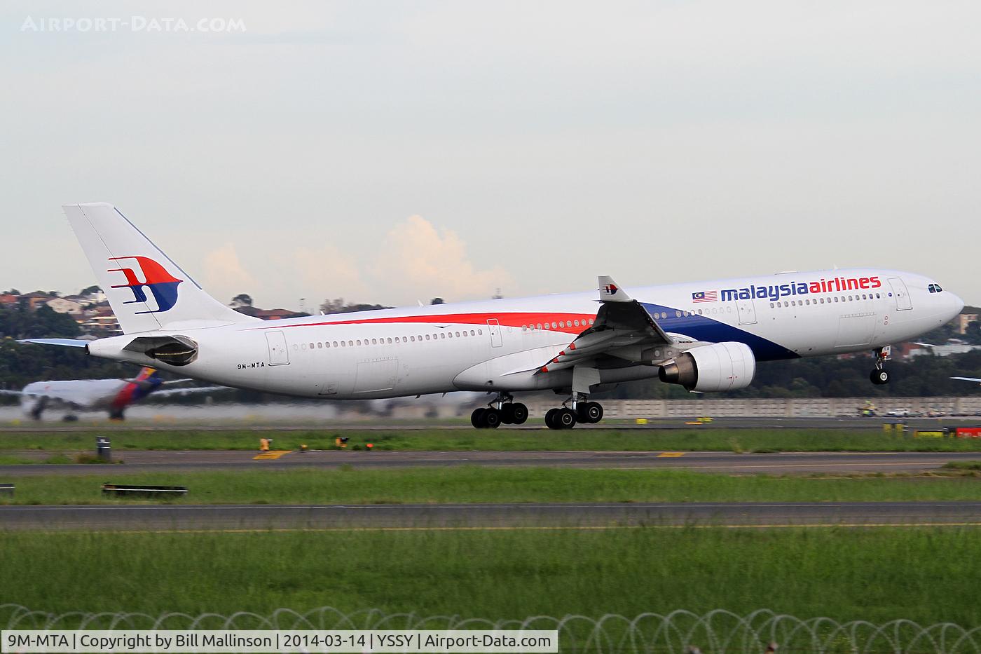 9M-MTA, 2011 Airbus A330-323 C/N 1209, away off 34L