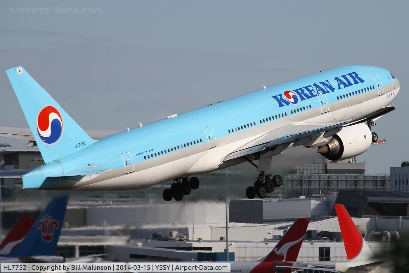 HL7752, 2007 Boeing 777-2B5/ER C/N 34211, away to ICN