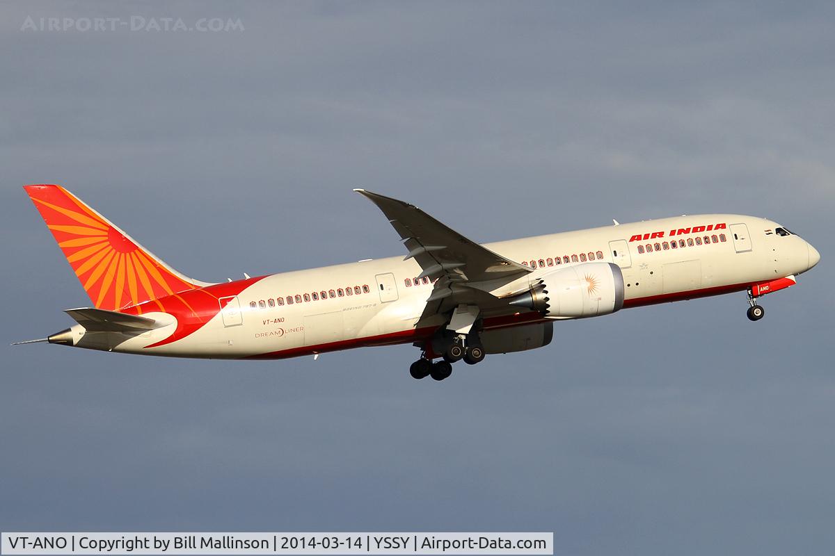 VT-ANO, 2013 Boeing 787-8 Dreamliner C/N 36286, away from 34L