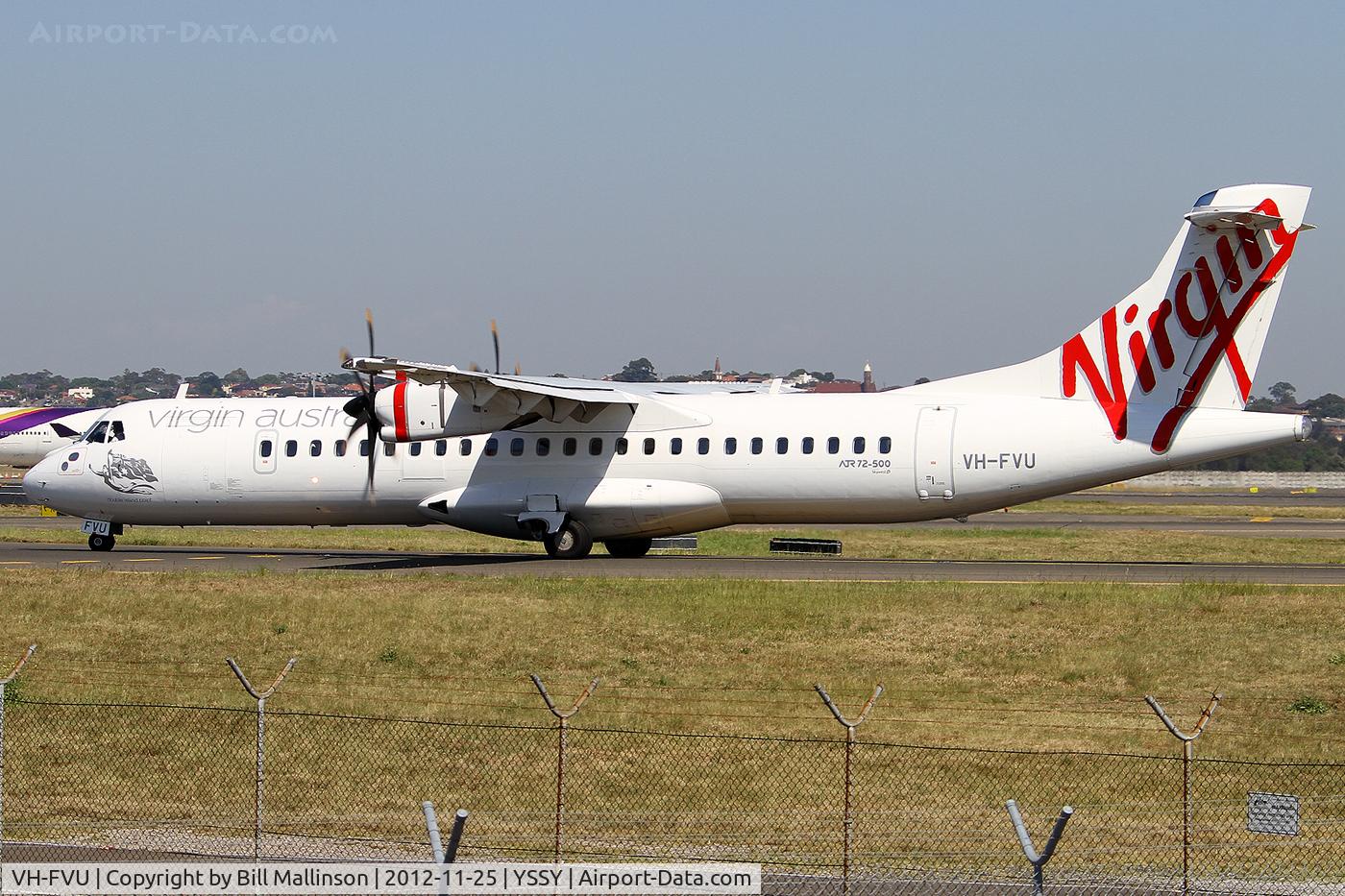 VH-FVU, 2011 ATR 72-500 C/N 978, taxiing to 34R