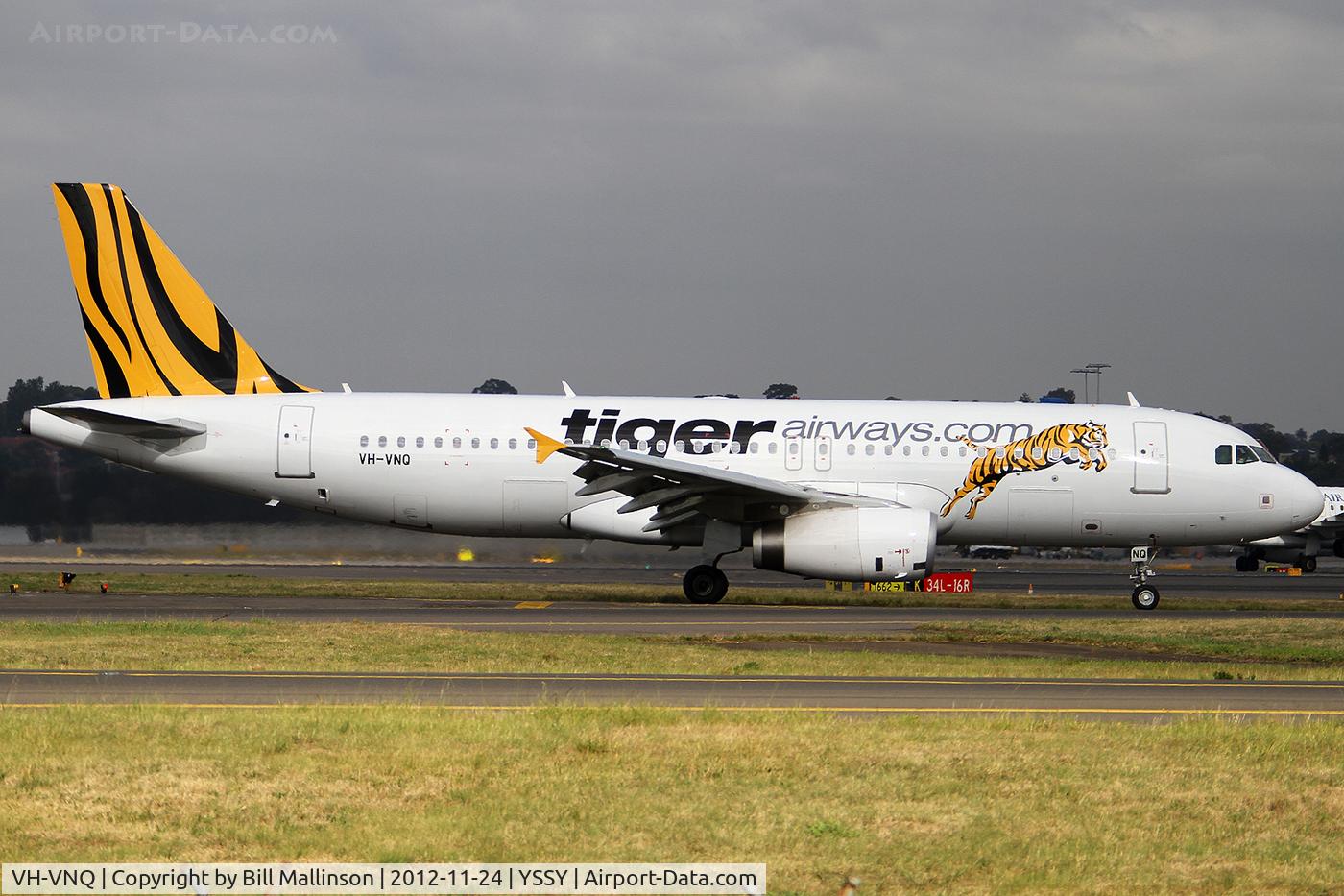 VH-VNQ, 2012 Airbus A320-232 C/N 5218, taxiing from 34R
