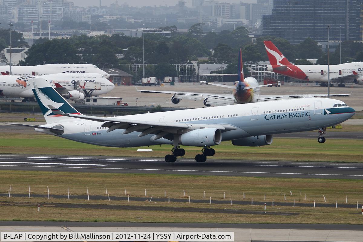 B-LAP, 2012 Airbus A330-343X C/N 1343, touchdown on 16R