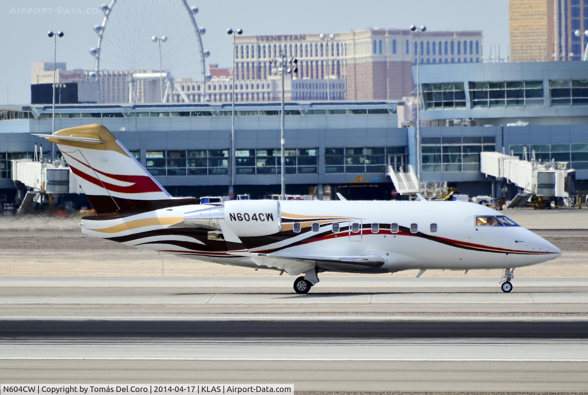 N604CW, 2000 Bombardier Challenger 604 (CL-600-2B16) C/N 5455, N604CW Bombardier CL-600-2B16 Challenger 604 s/n 5455

McCarran International Airport (KLAS)
Las Vegas, Nevada
TDelCoro
April 17, 2014