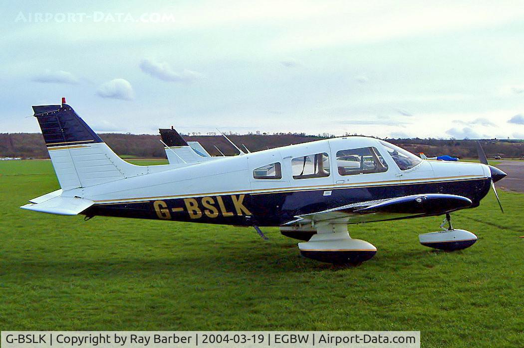 G-BSLK, 1979 Piper PA-28-161 Cherokee Warrior II C/N 28-7916018, Piper PA-28-161 Warrior II [28-7916018] Wellsbourne Mountford~G 19/03/2004