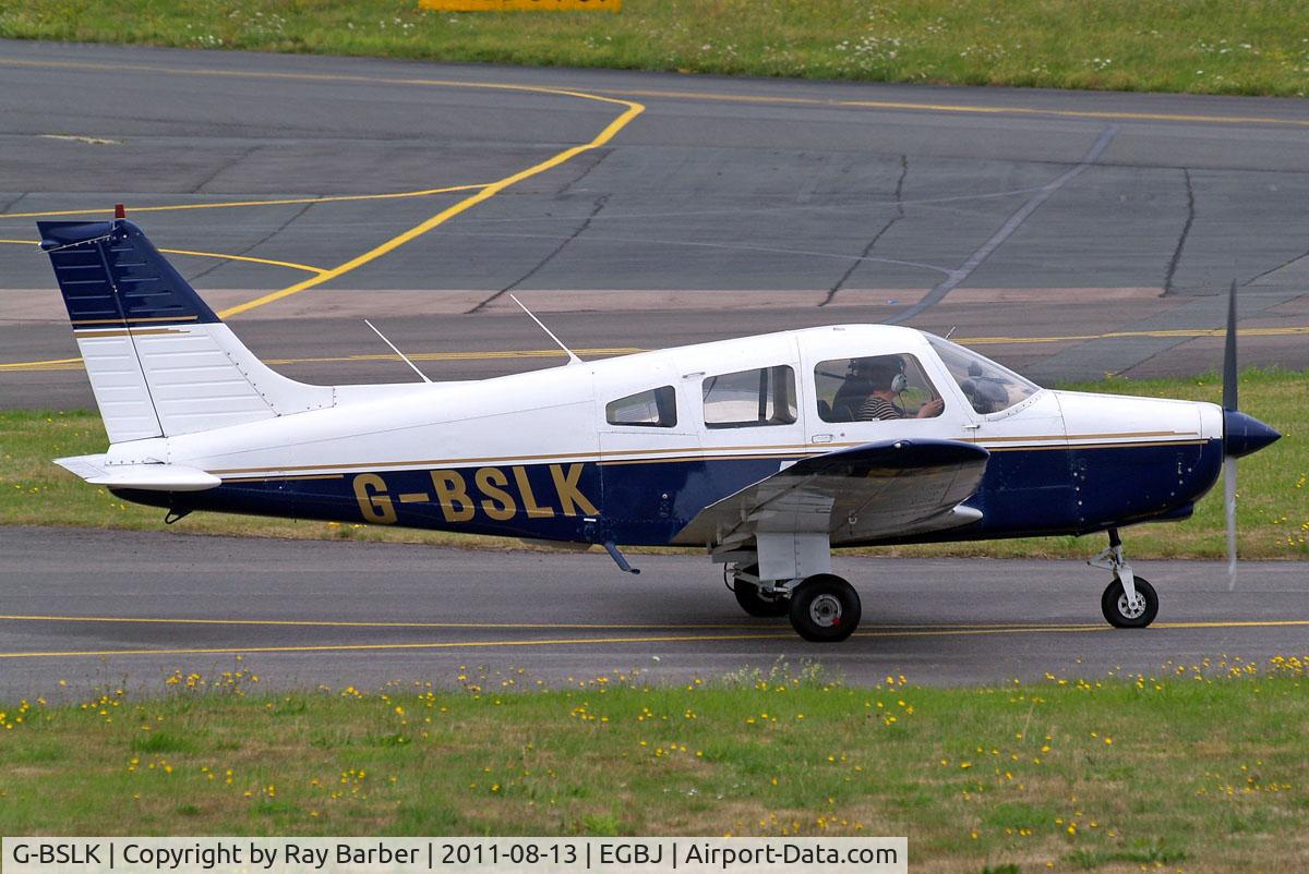 G-BSLK, 1979 Piper PA-28-161 Cherokee Warrior II C/N 28-7916018, Piper PA-28-161 Warrior II [28-7916018] Staverton~G 13/08/2011
