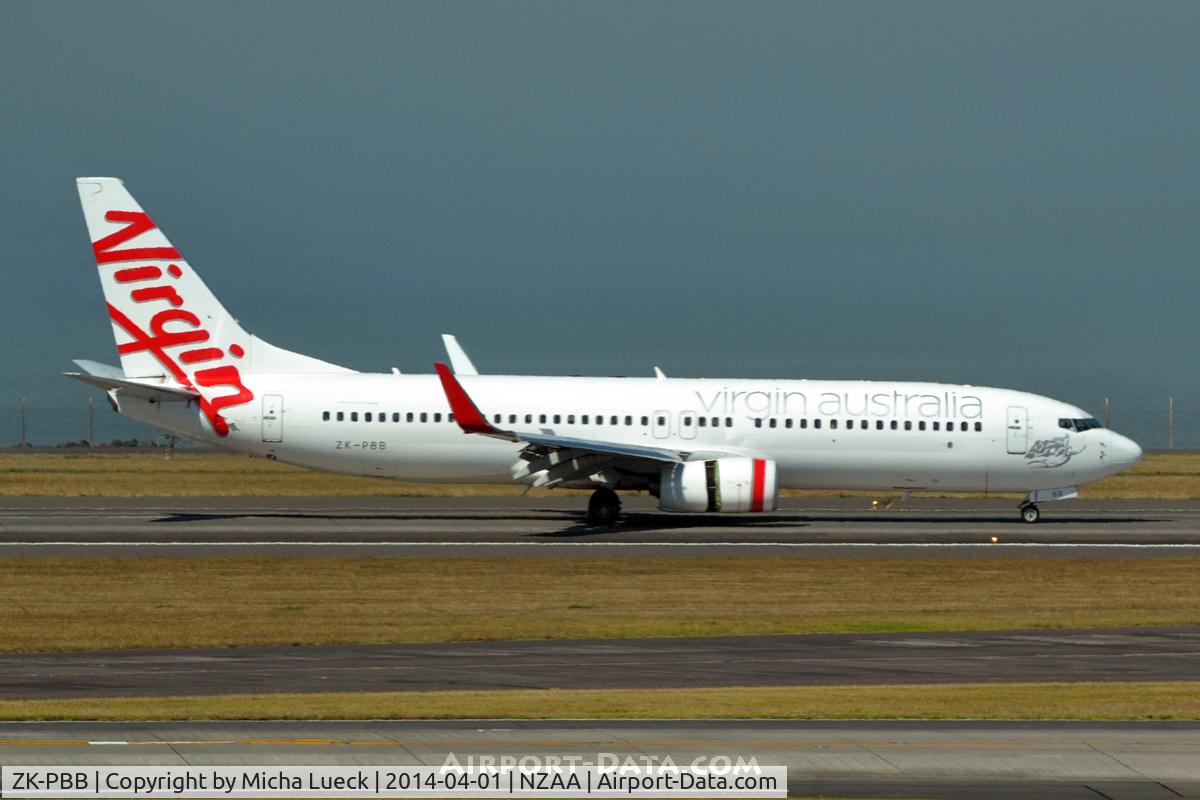 ZK-PBB, 2003 Boeing 737-8FE C/N 33797, At Auckland