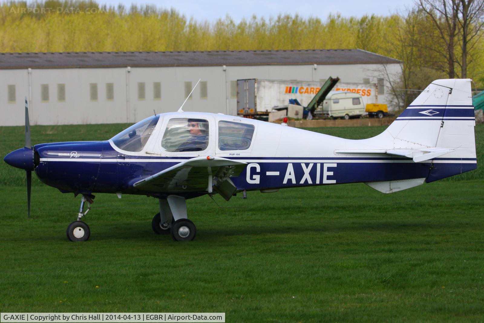 G-AXIE, 1969 Beagle B-121 Pup Series 2 (Pup 150) C/N B121-087, at Breighton's 'Early Bird' Fly-in 13/04/14