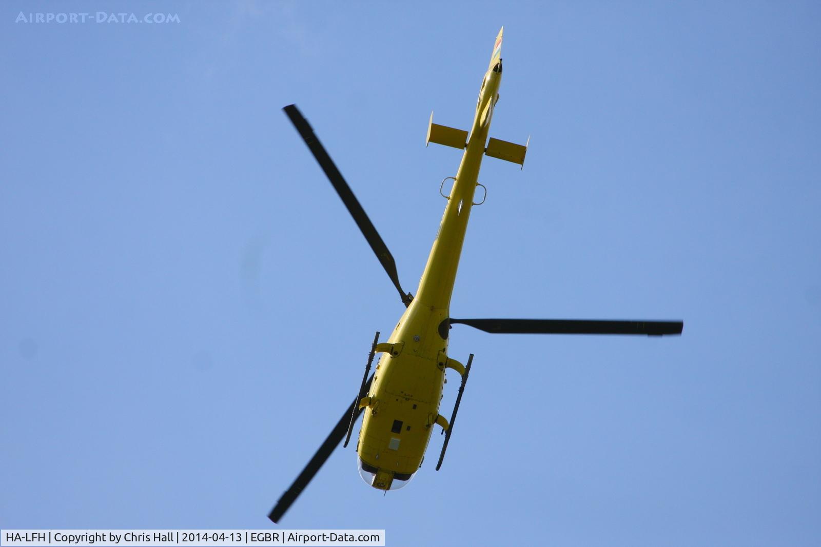 HA-LFH, 1979 Aerospatiale SA-342J Gazelle C/N 1775, at Breighton's 'Early Bird' Fly-in 13/04/14