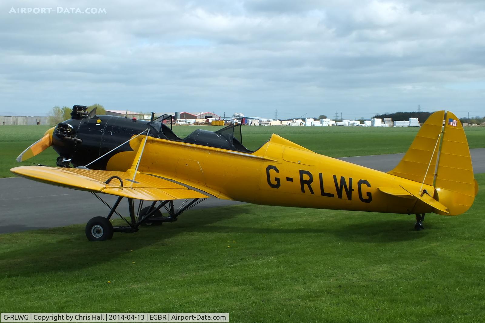 G-RLWG, 1942 Ryan PT-22 Recruit (ST3KR) C/N 1716, at Breighton's 'Early Bird' Fly-in 13/04/14
