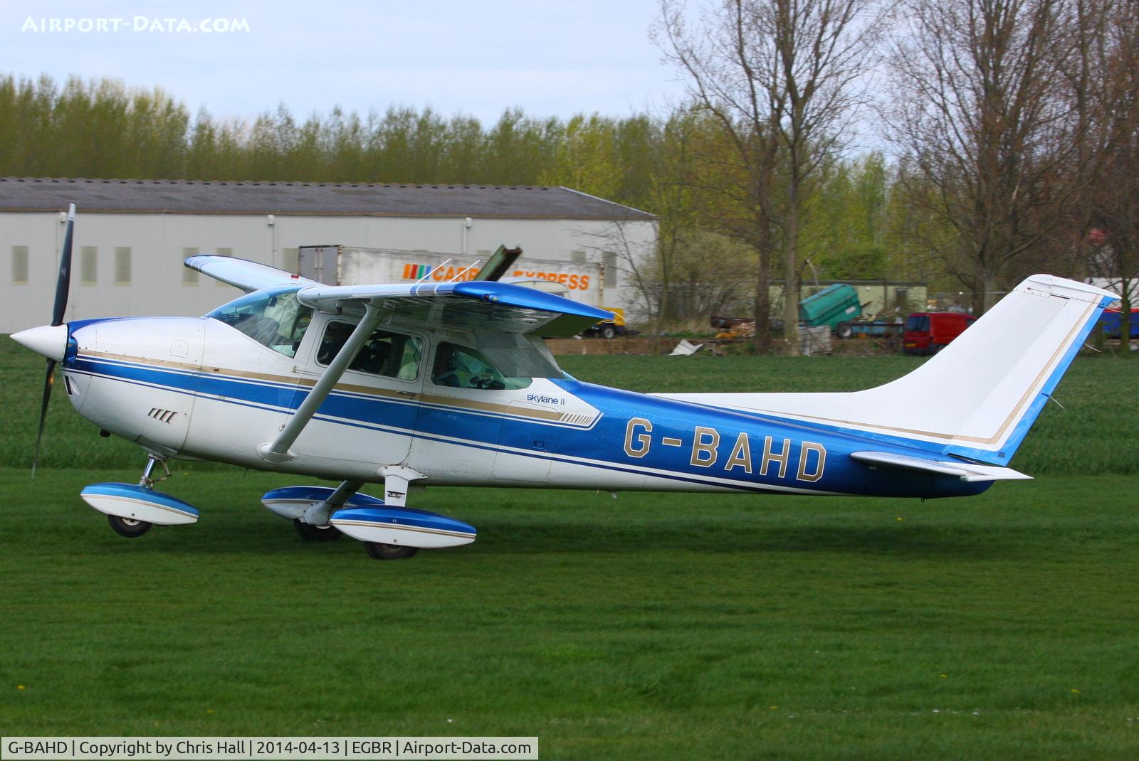 G-BAHD, 1972 Cessna 182P Skylane Skylane C/N 18261501, at Breighton's 'Early Bird' Fly-in 13/04/14