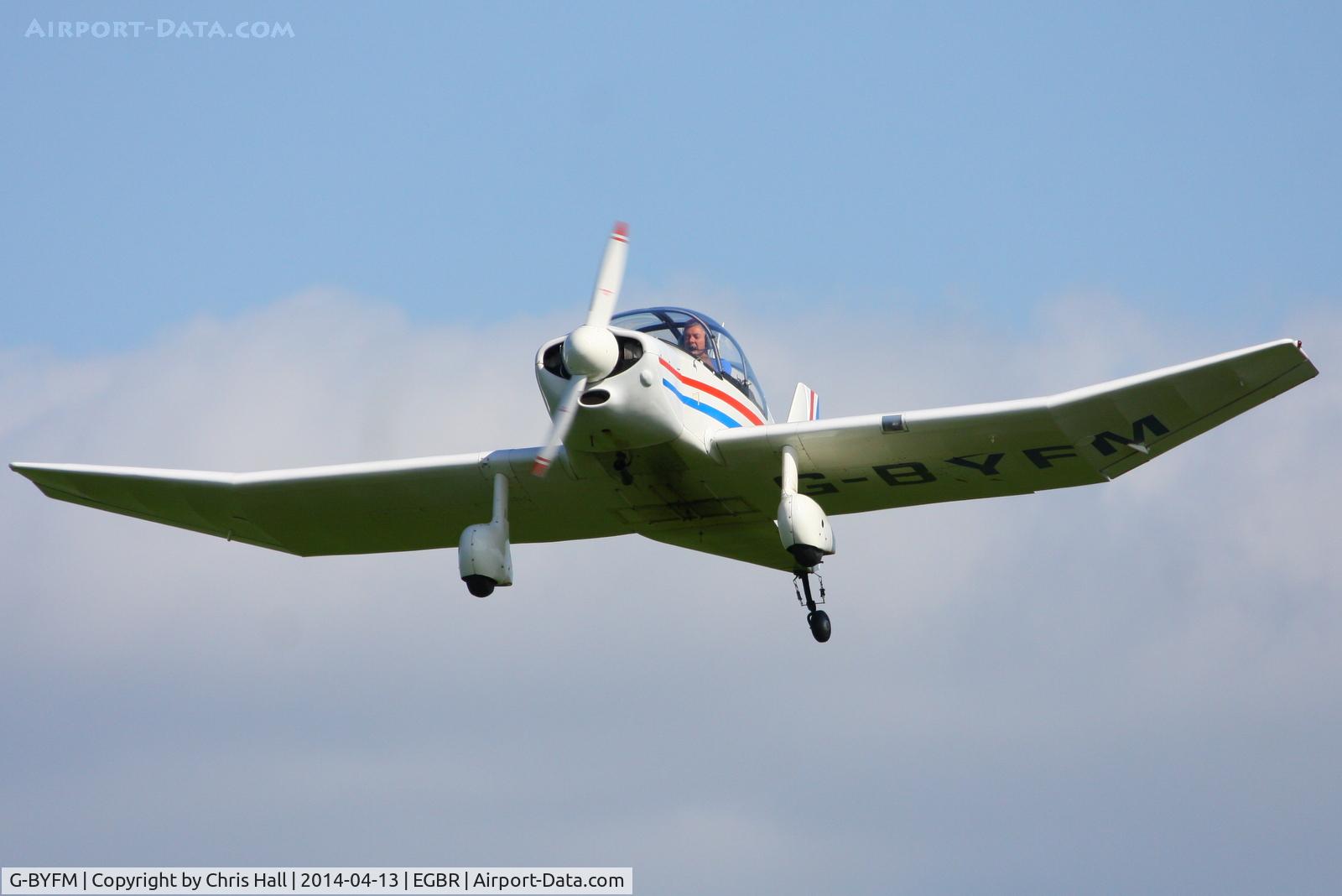G-BYFM, 2000 Jodel DR-1050 M1 Excellence Replica C/N PFA 304-13237, at Breighton's 'Early Bird' Fly-in 13/04/14