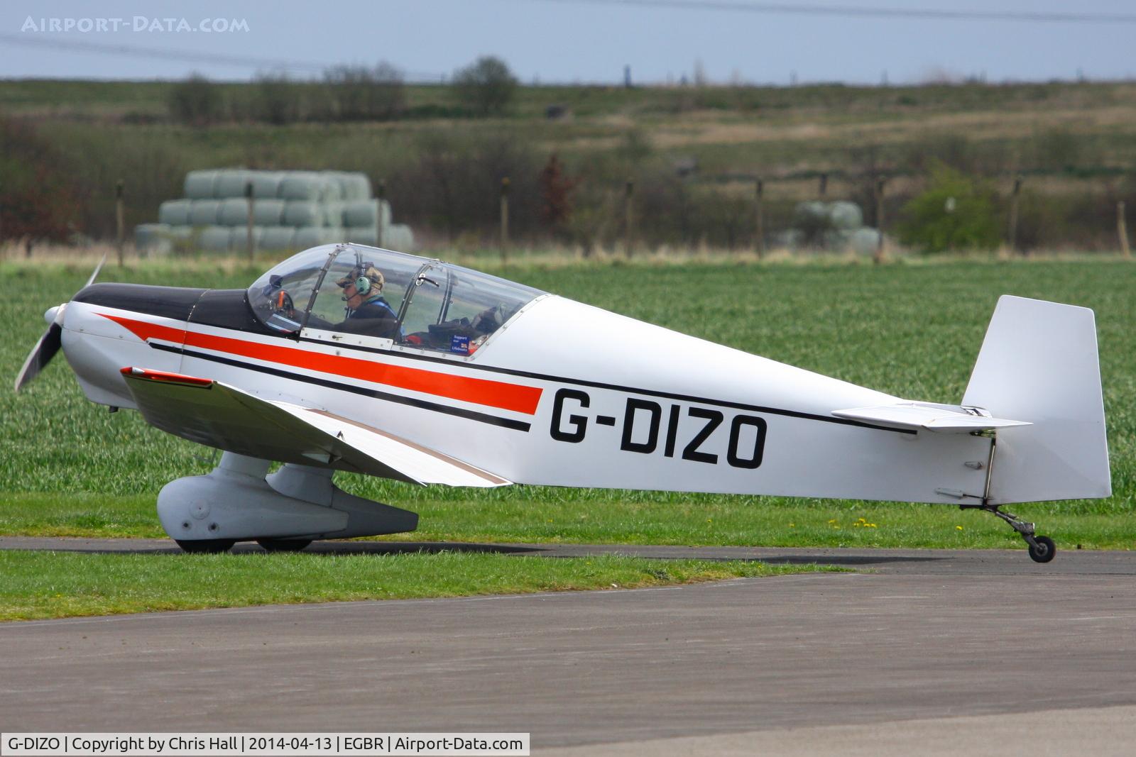 G-DIZO, 1965 Jodel D-120 Paris-Nice C/N 326, at Breighton's 'Early Bird' Fly-in 13/04/14