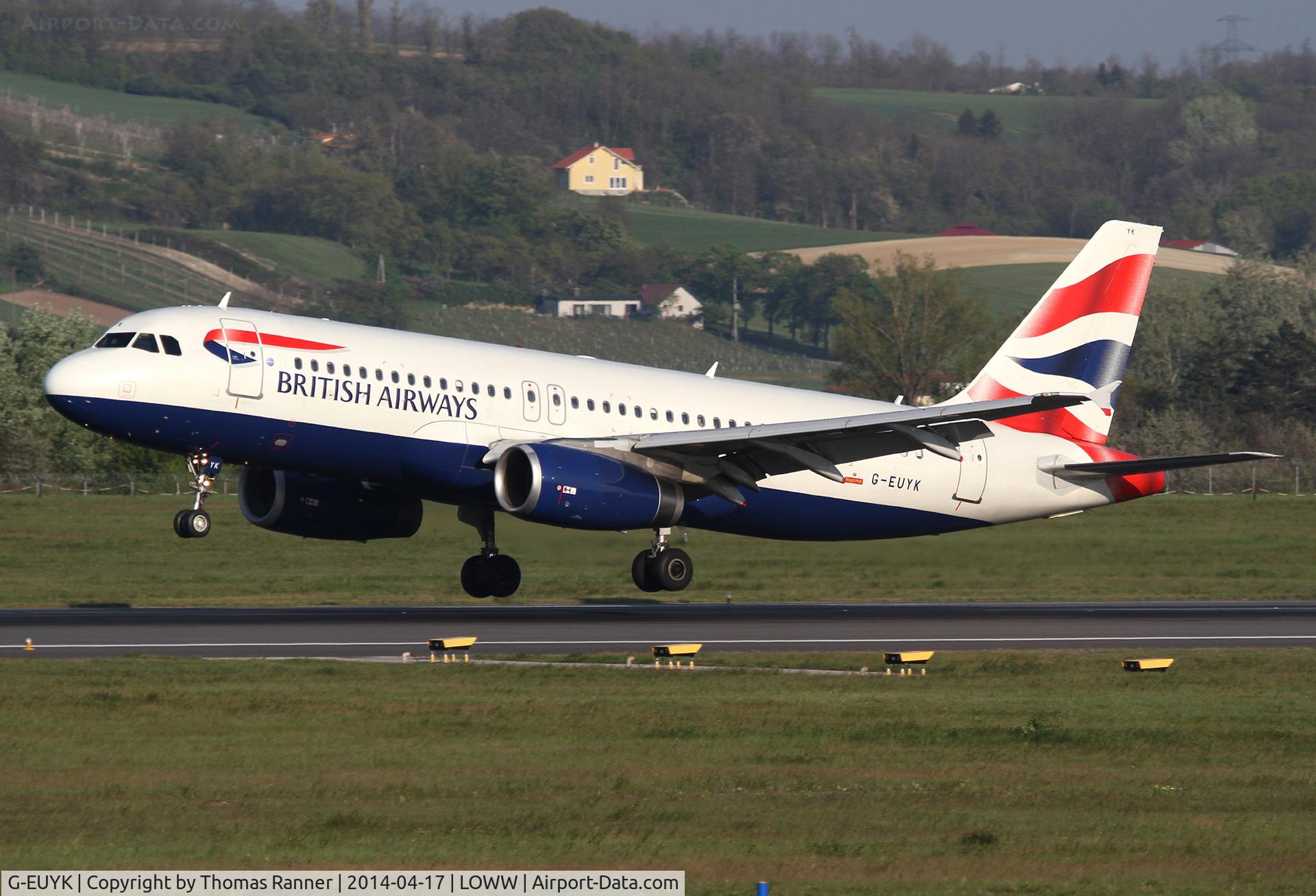 G-EUYK, 2010 Airbus A320-232 C/N 4551, British A320