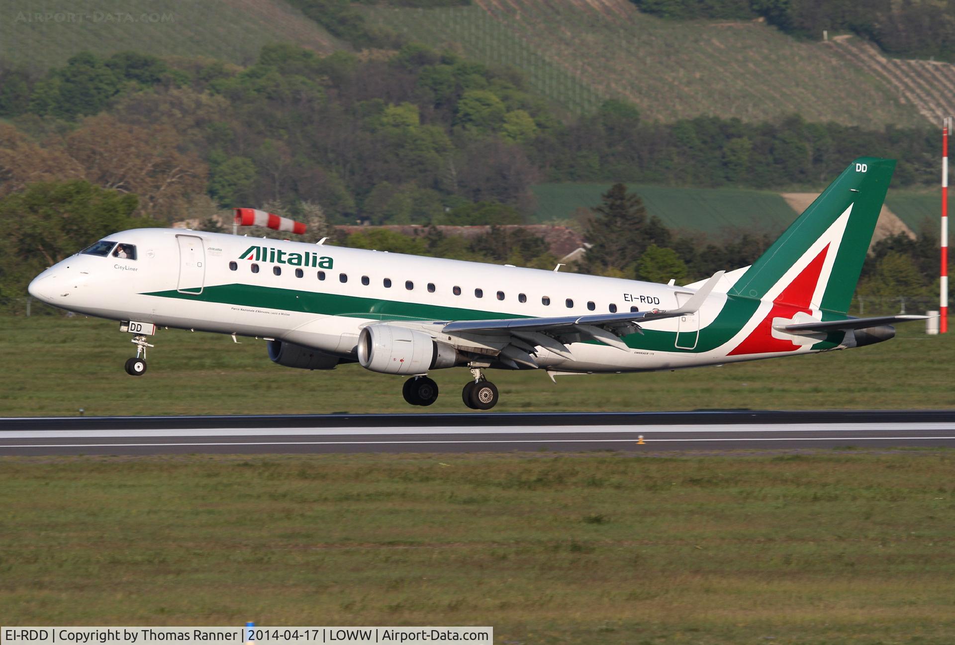 EI-RDD, 2013 Embraer 175LR (ERJ-170-200LR) C/N 17000334, Alitalia Cityliner Emb175
