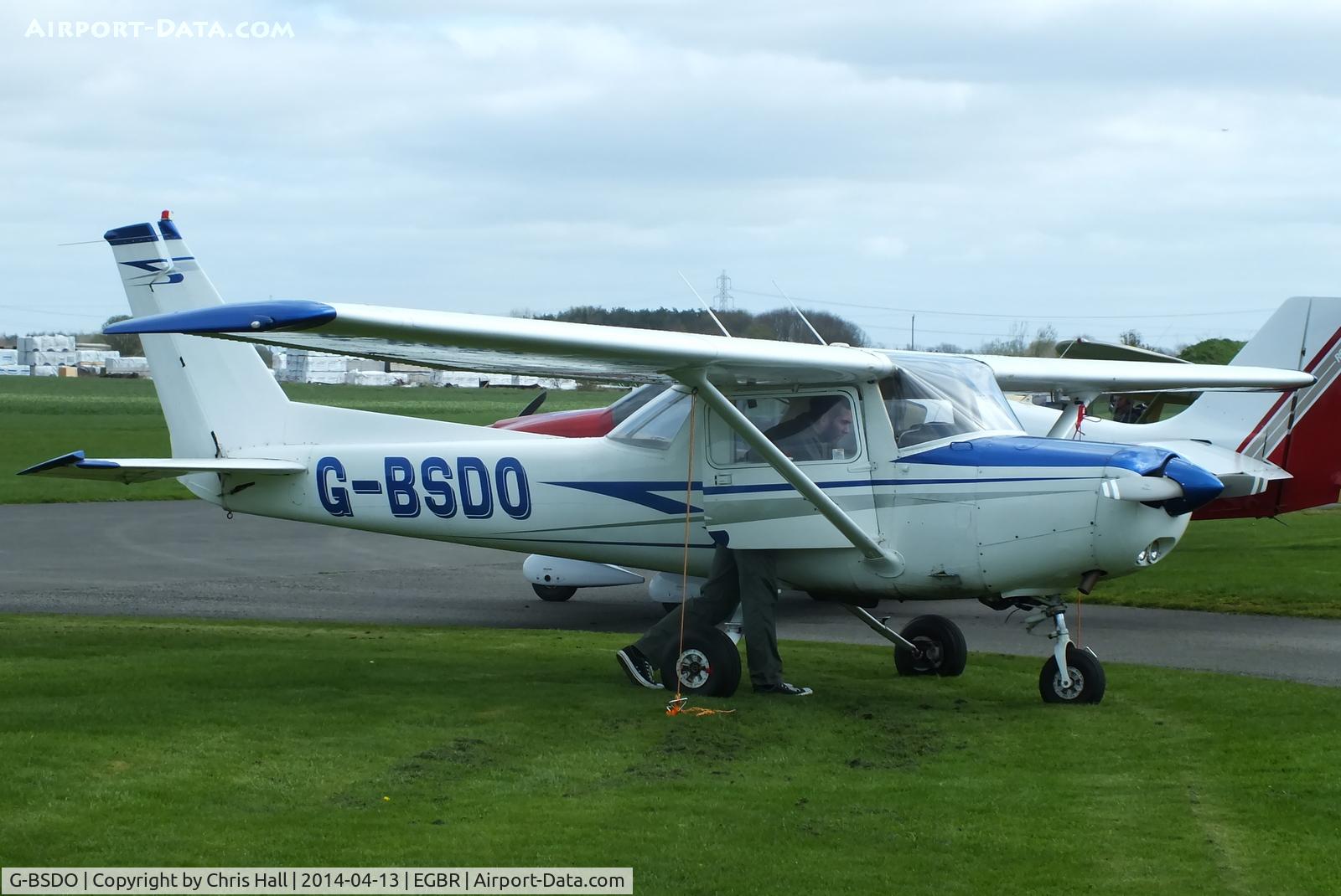 G-BSDO, 1978 Cessna 152 C/N 152-81657, at Breighton's 'Early Bird' Fly-in 13/04/14