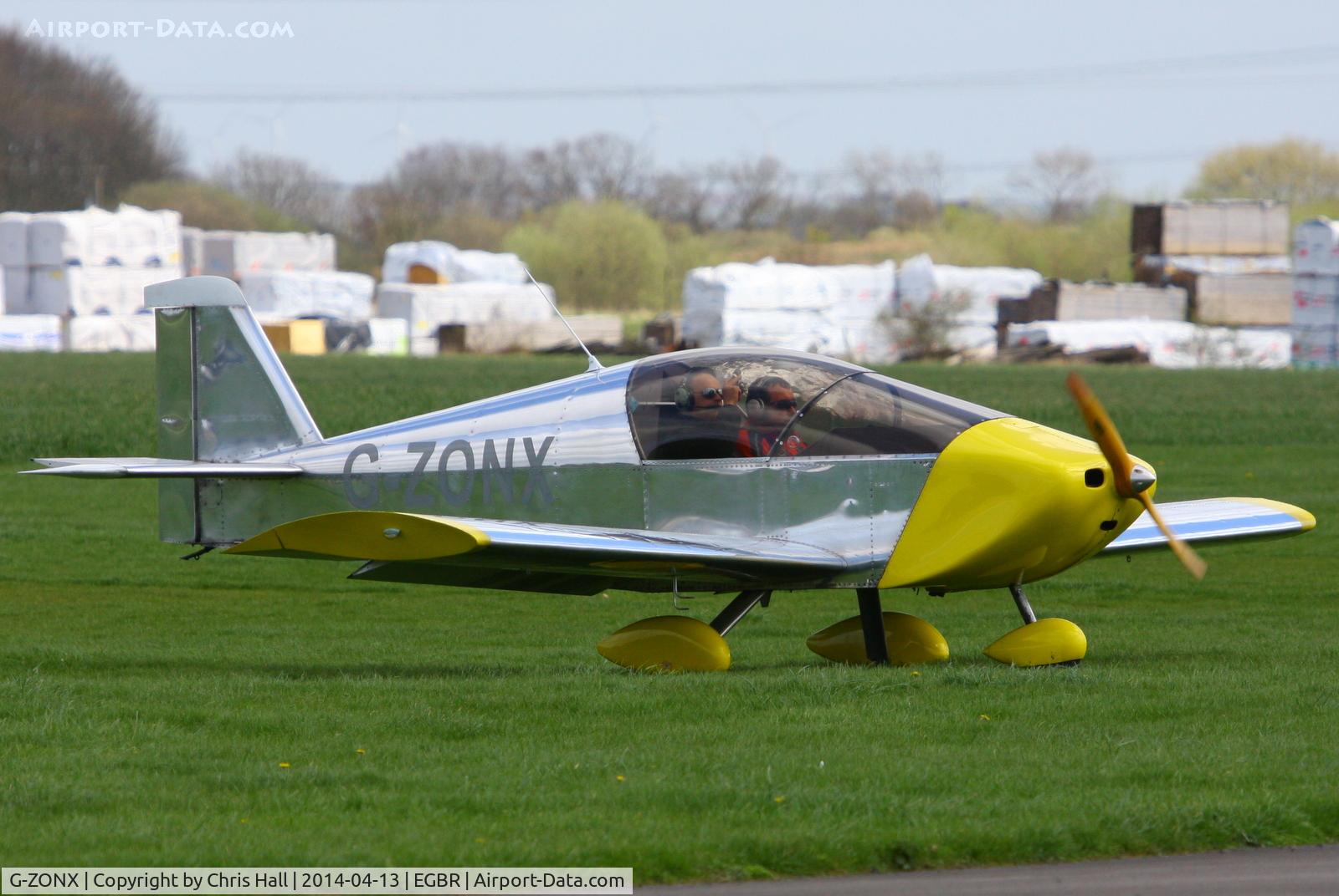 G-ZONX, 2007 Sonex Sonex C/N PFA 337-14689, at Breighton's 'Early Bird' Fly-in 13/04/14