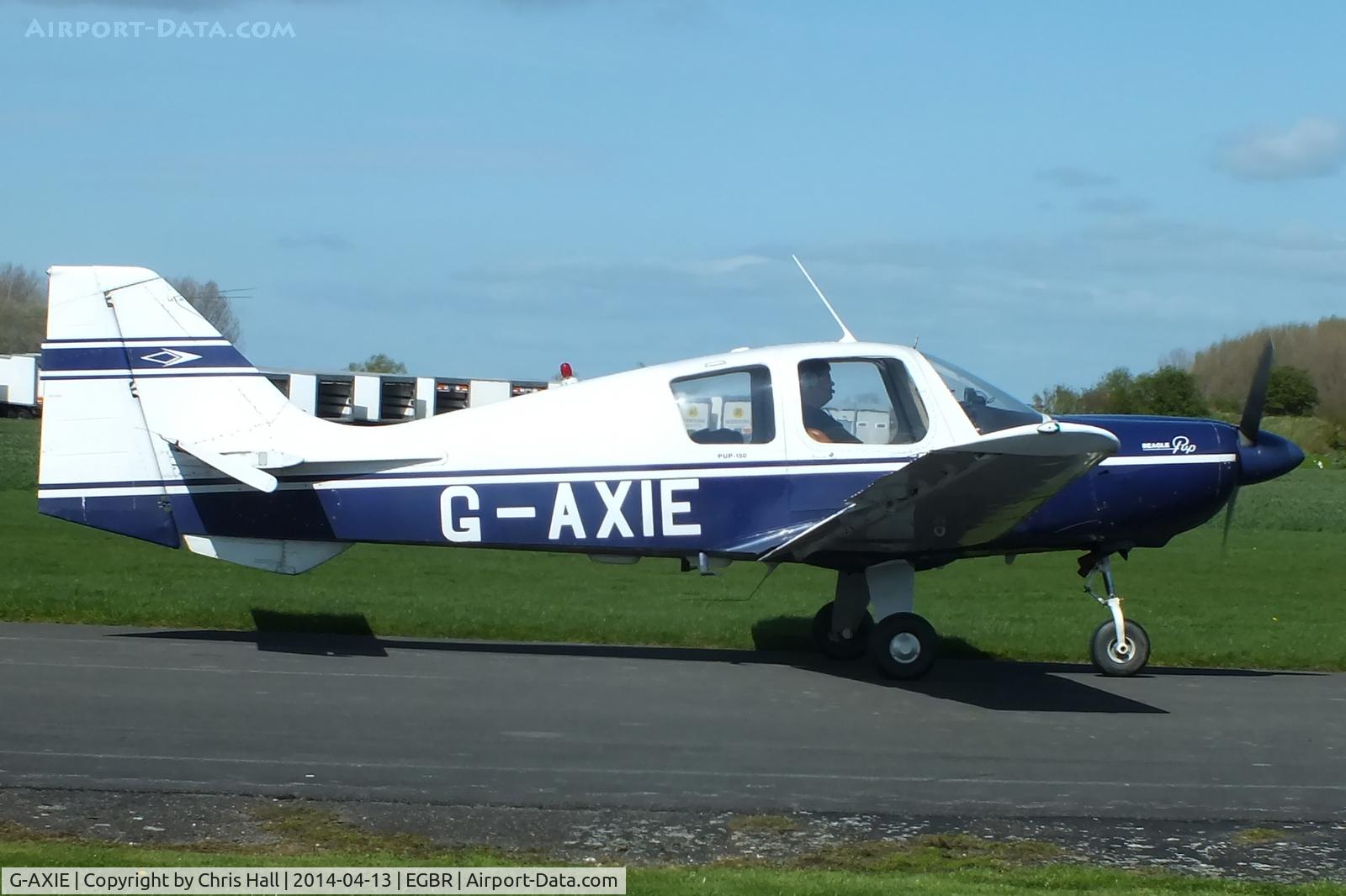 G-AXIE, 1969 Beagle B-121 Pup Series 2 (Pup 150) C/N B121-087, at Breighton's 'Early Bird' Fly-in 13/04/14