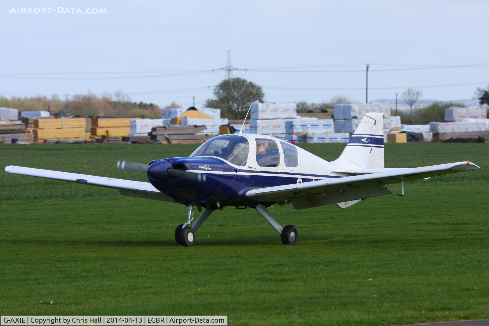 G-AXIE, 1969 Beagle B-121 Pup Series 2 (Pup 150) C/N B121-087, at Breighton's 'Early Bird' Fly-in 13/04/14