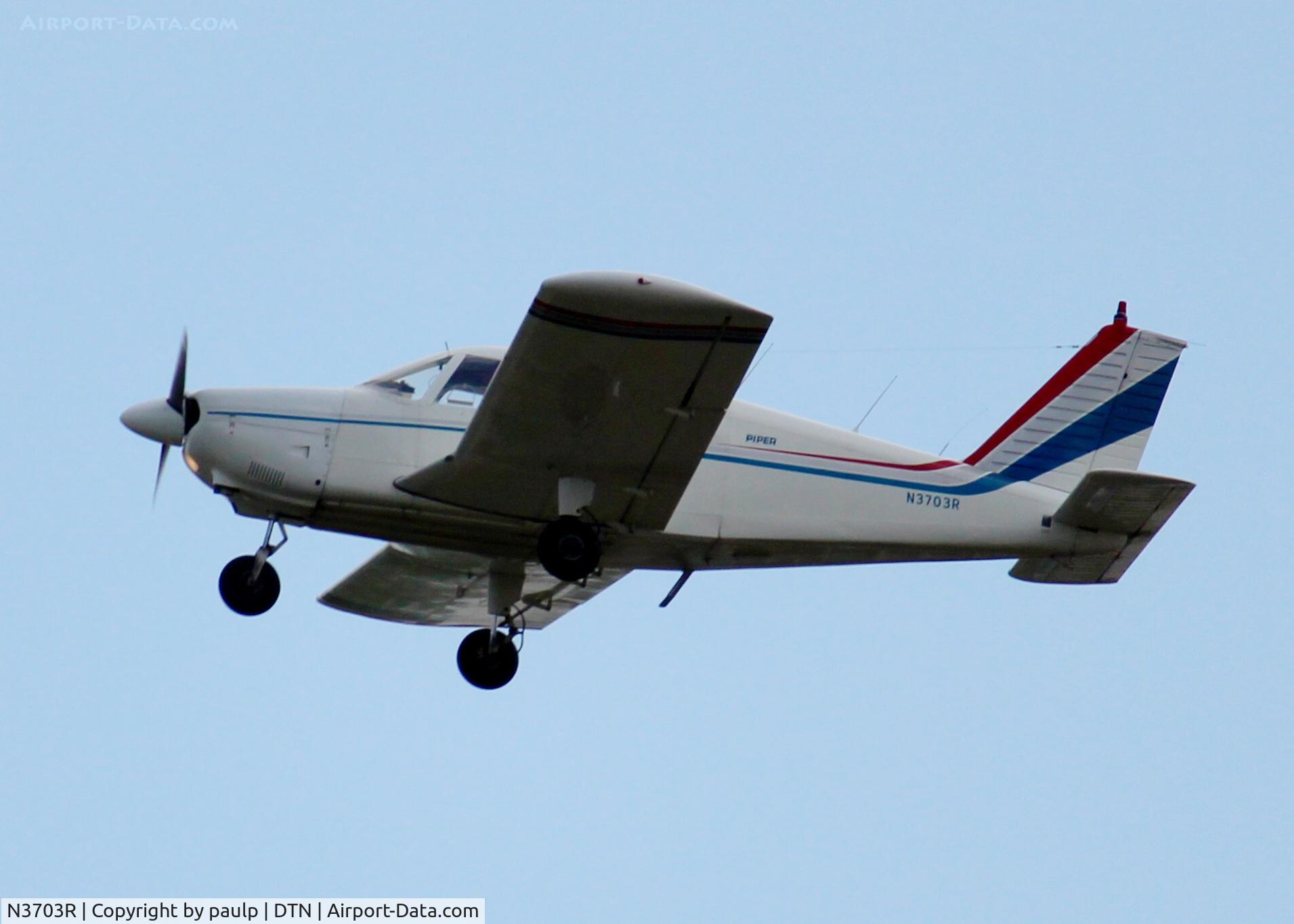 N3703R, 1970 Piper PA-28-180 Cherokee C/N 28-5769, At Downtown Shreveport.
