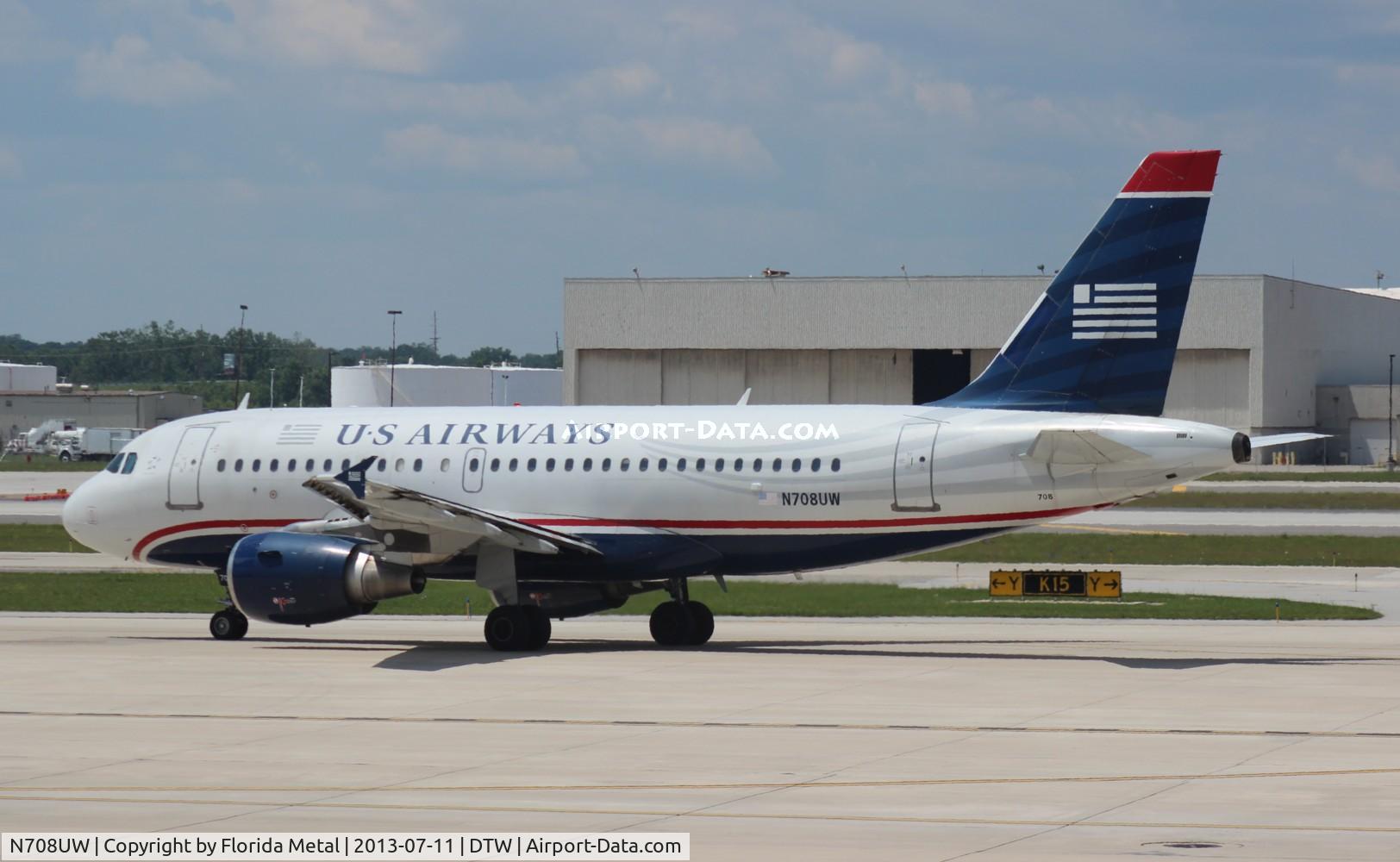 N708UW, 1999 Airbus A319-112 C/N 0972, US Airways A319