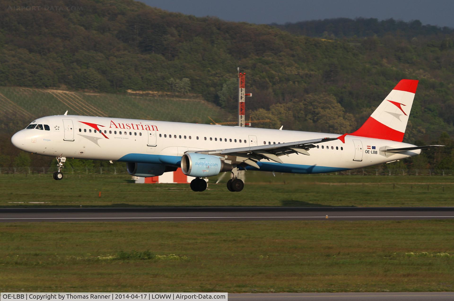 OE-LBB, 1995 Airbus A321-111 C/N 570, Austrian A321