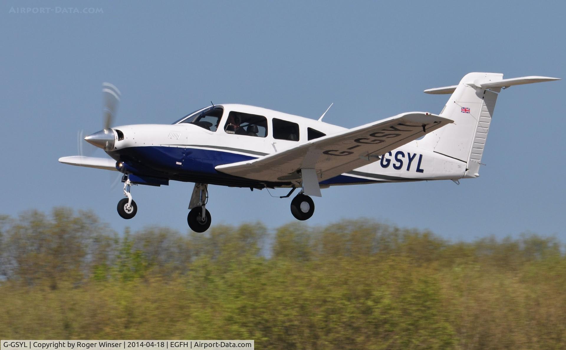 G-GSYL, 1979 Piper PA-28RT-201T Turbo Arrow IV C/N 28R-7931104, Visiting Turbo Arrow IV.