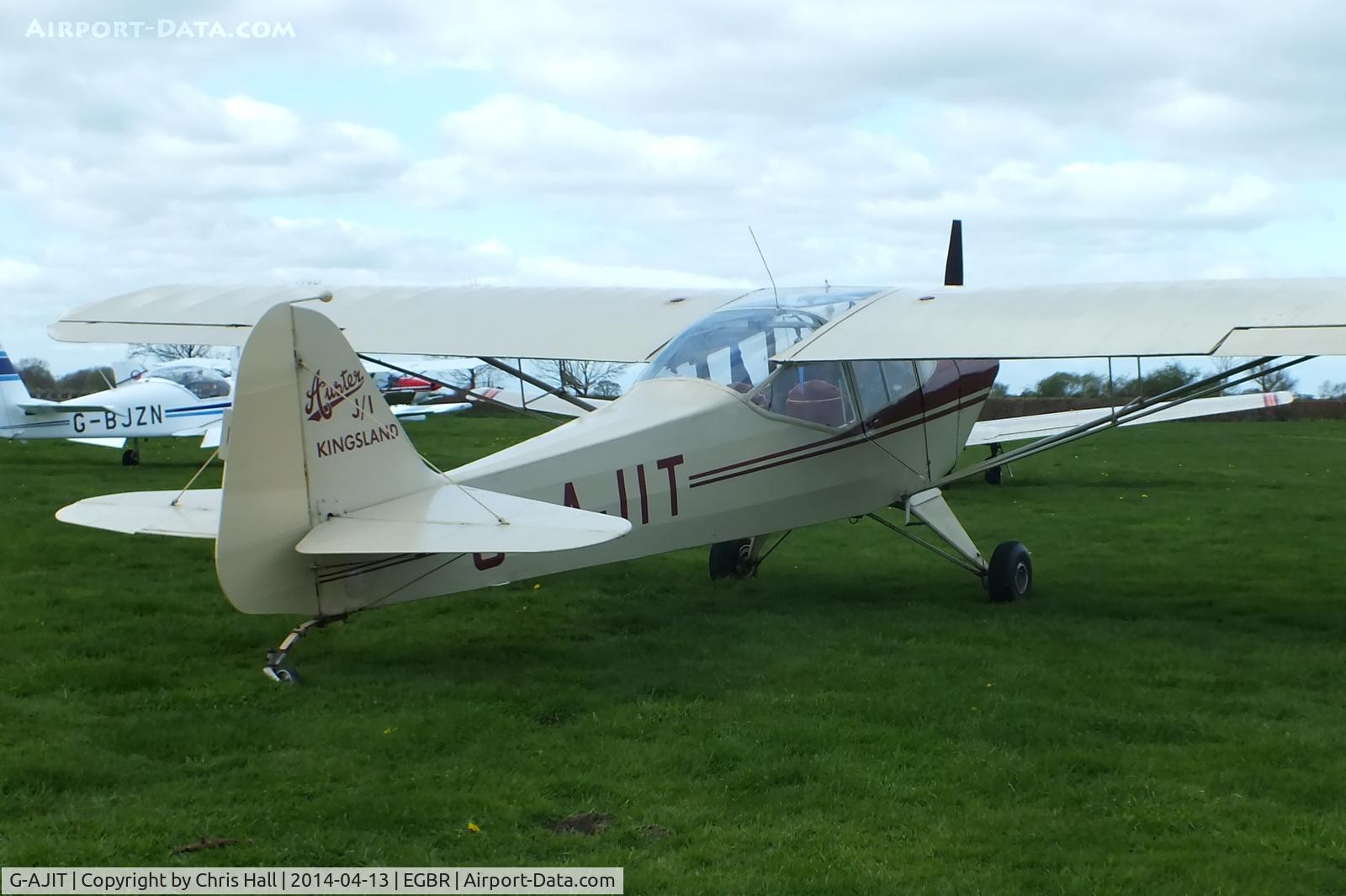 G-AJIT, 1946 Auster J-1 Kingsland C/N 2337, at Breighton's 'Early Bird' Fly-in 13/04/14