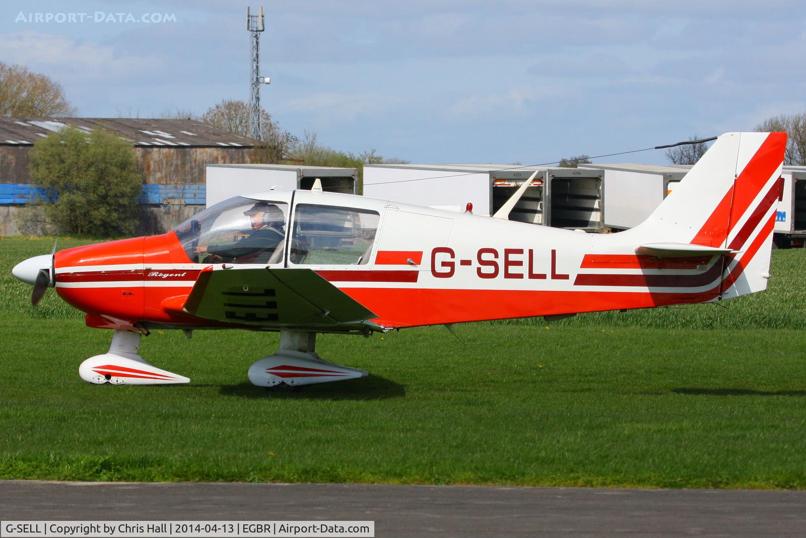 G-SELL, 1976 Robin DR-400-180 Regent Regent C/N 1153, at Breighton's 'Early Bird' Fly-in 13/04/14