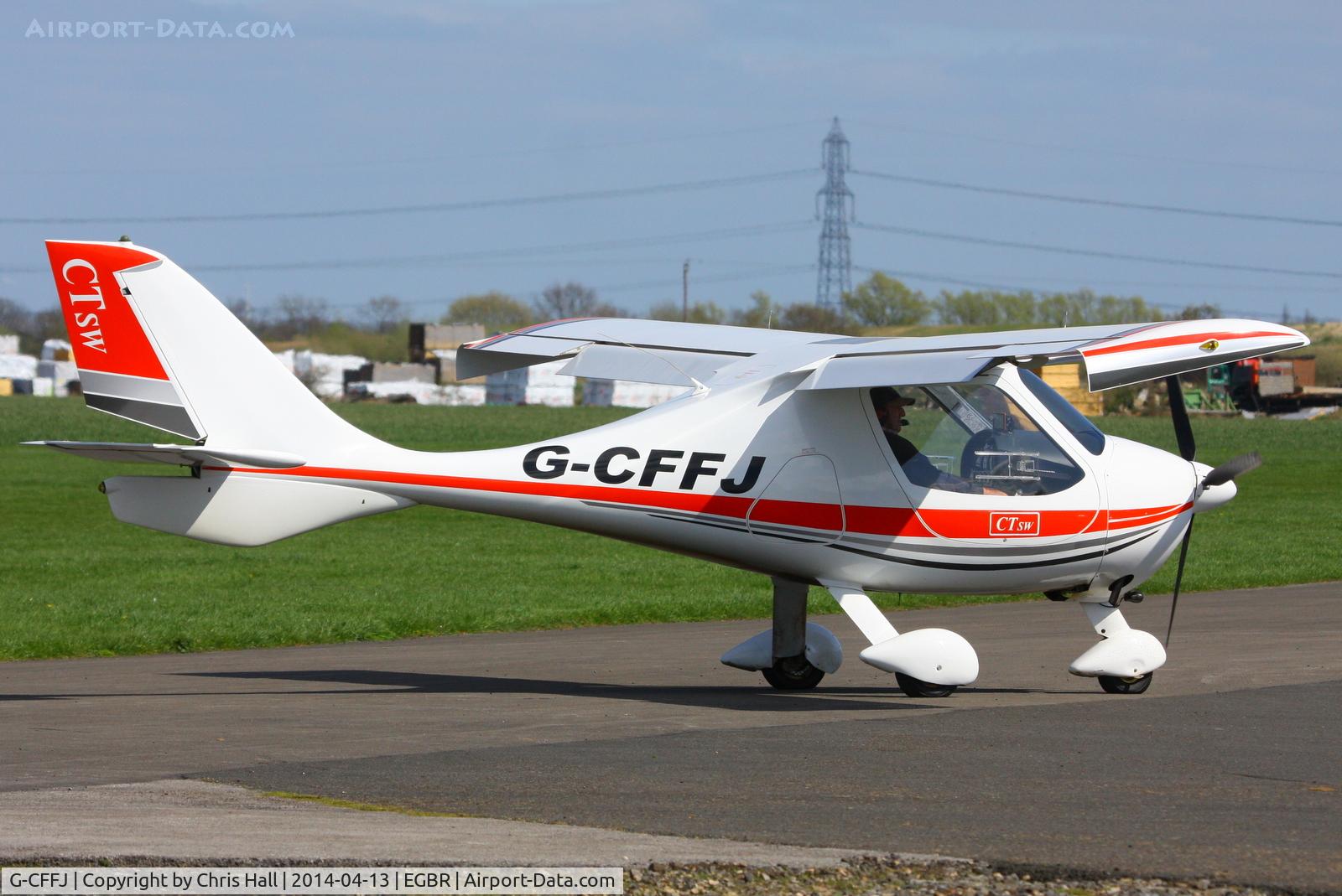 G-CFFJ, 2008 Flight Design CTSW C/N 8391, at Breighton's 'Early Bird' Fly-in 13/04/14
