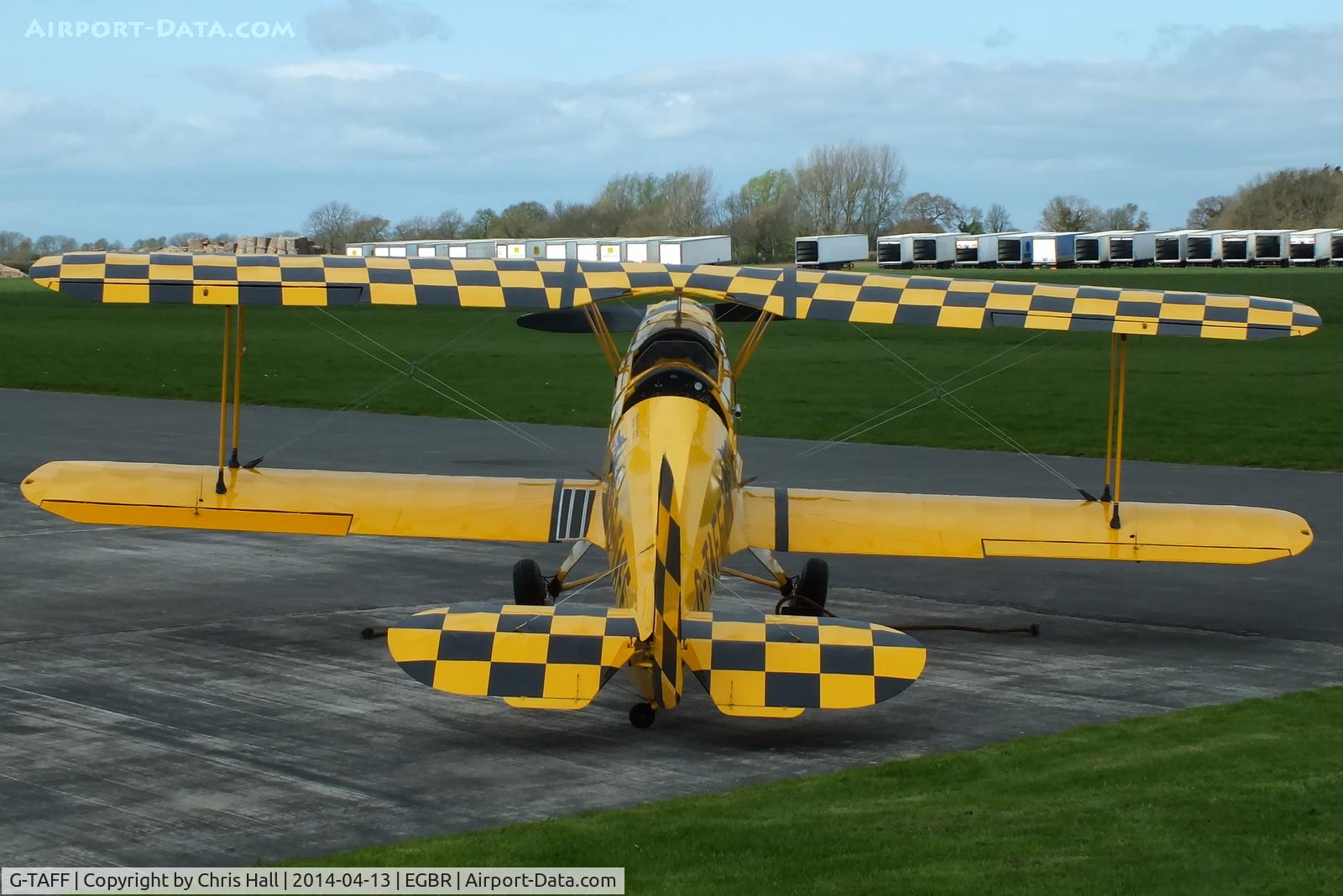 G-TAFF, 1957 CASA 1-131E Jungmann C/N 1129, at Breighton's 'Early Bird' Fly-in 13/04/14