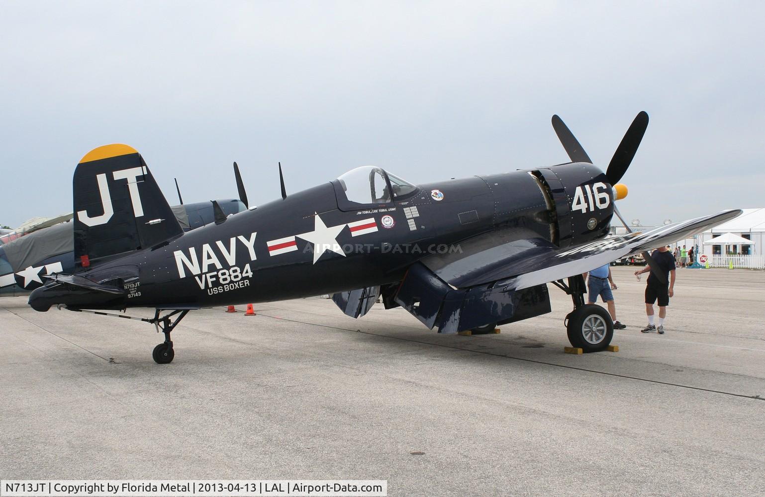 N713JT, 1945 Vought F4U-4B Corsair C/N 97143, Korean War Hero Corsair