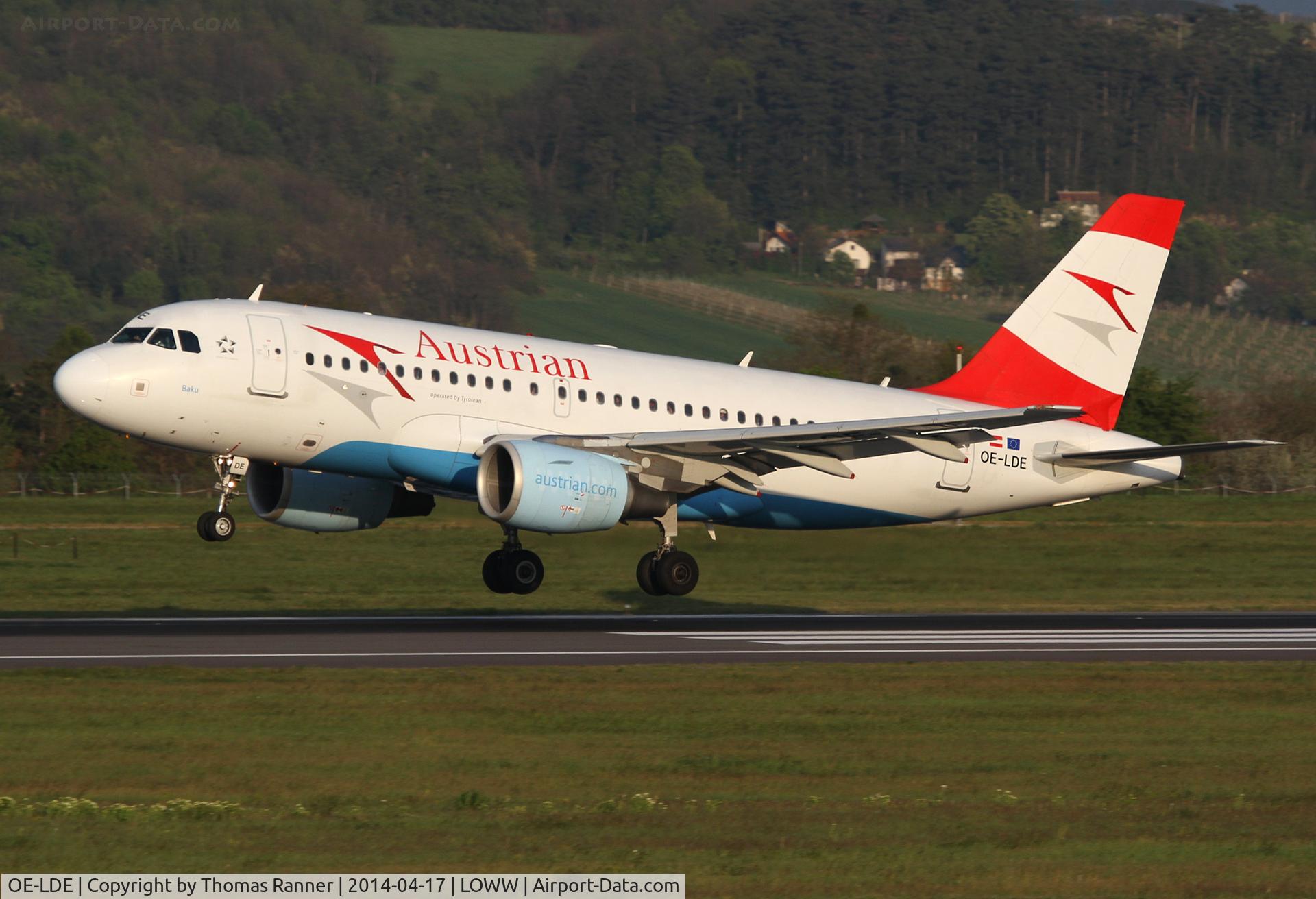 OE-LDE, 2005 Airbus A319-112 C/N 2494, Austrian A319