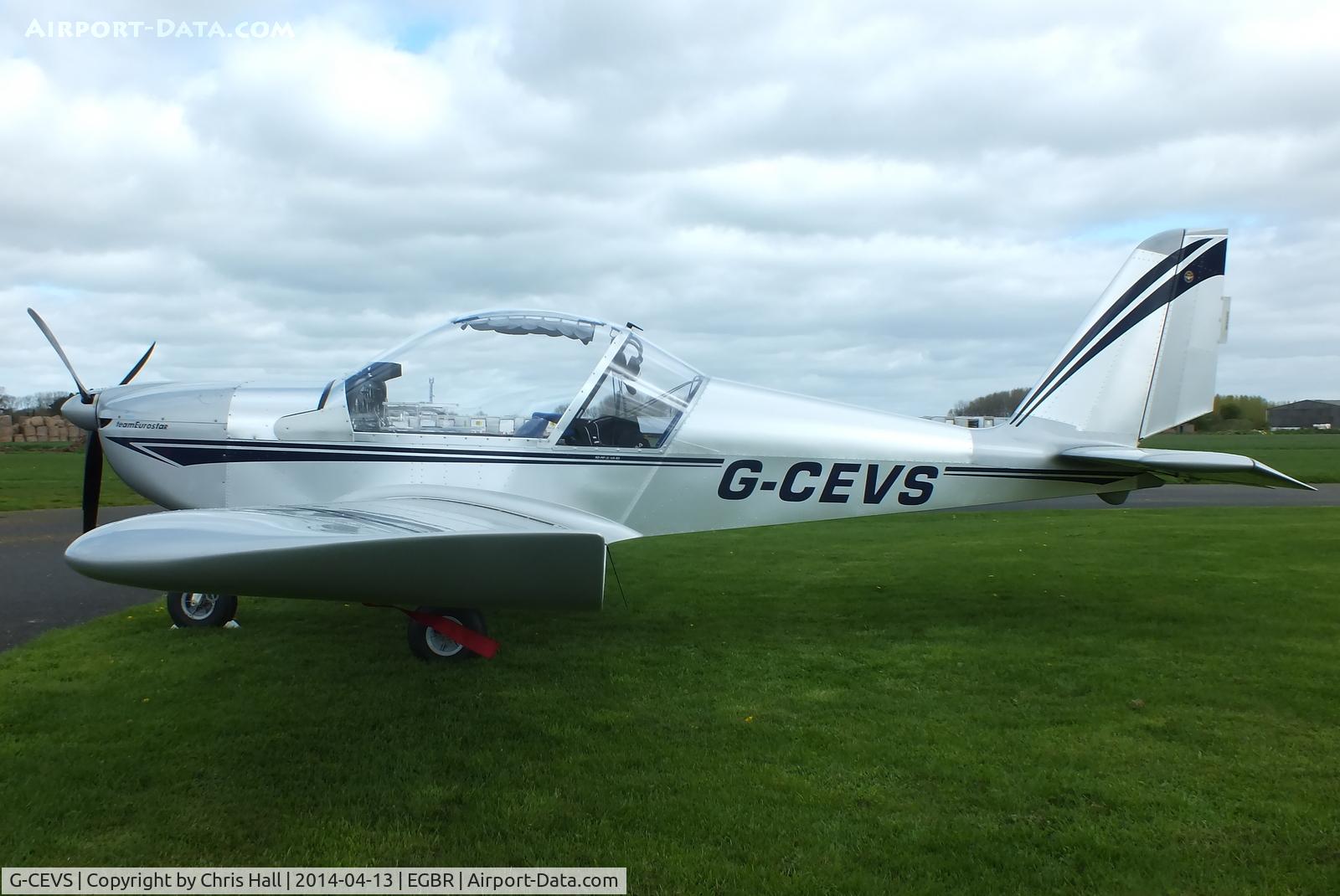 G-CEVS, 2007 Cosmik EV-97 TeamEurostar UK C/N 3102, at Breighton's 'Early Bird' Fly-in 13/04/14