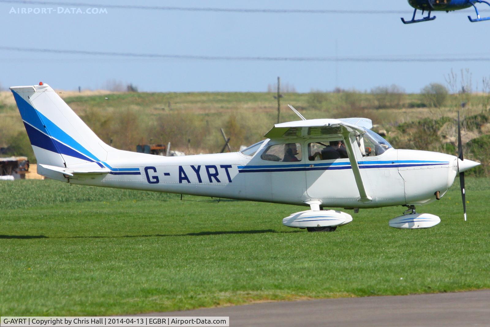 G-AYRT, 1971 Reims F172K Skyhawk C/N 0777, at Breighton's 'Early Bird' Fly-in 13/04/14