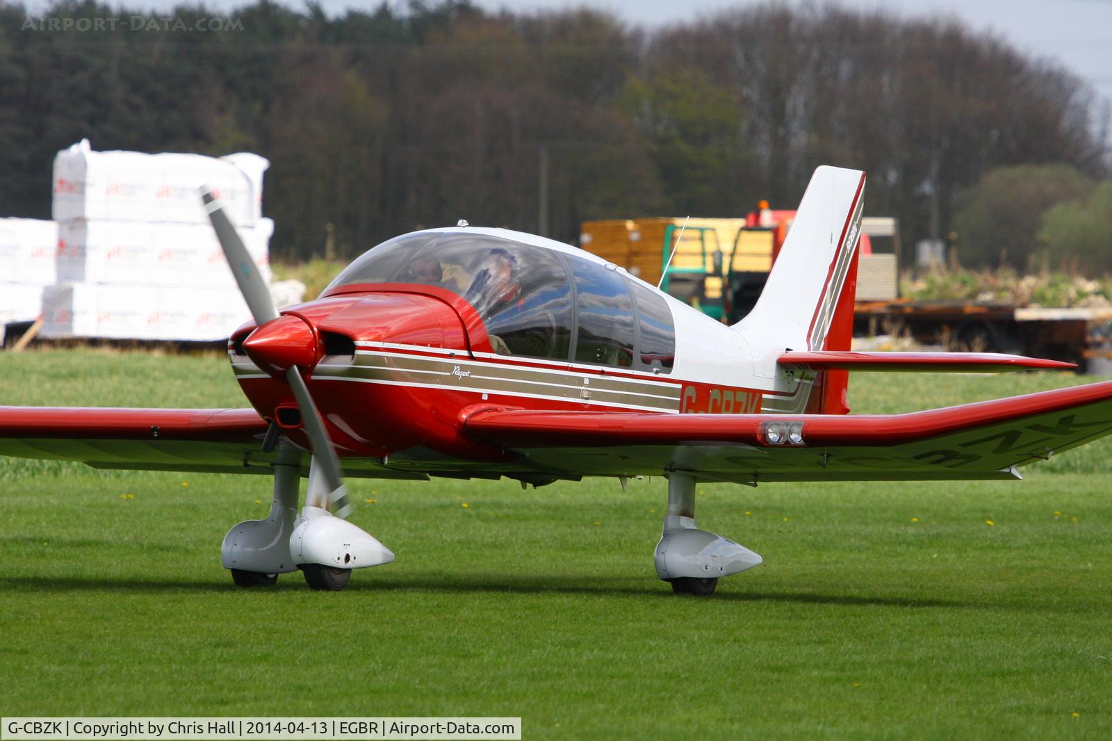 G-CBZK, 2002 Robin DR-400-180 Regent Regent C/N 2543, at Breighton's 'Early Bird' Fly-in 13/04/14