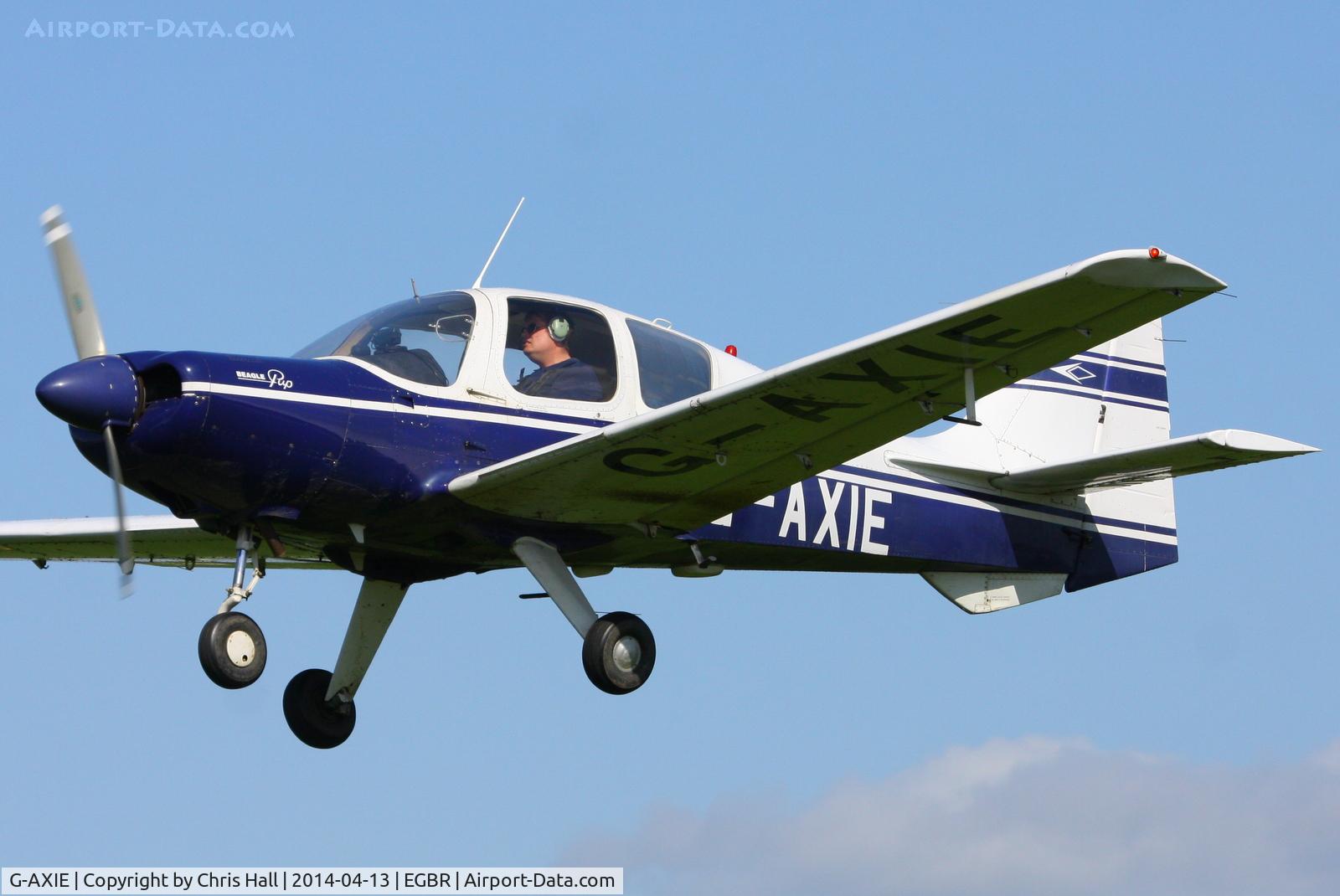 G-AXIE, 1969 Beagle B-121 Pup Series 2 (Pup 150) C/N B121-087, at Breighton's 'Early Bird' Fly-in 13/04/14