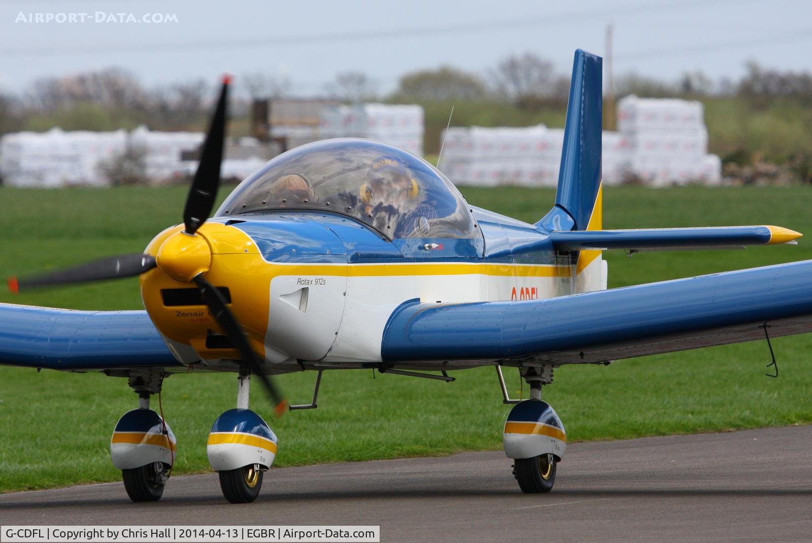 G-CDFL, 2004 Zenair CH-601UL Zodiac C/N PFA 162A-14309, at Breighton's 'Early Bird' Fly-in 13/04/14