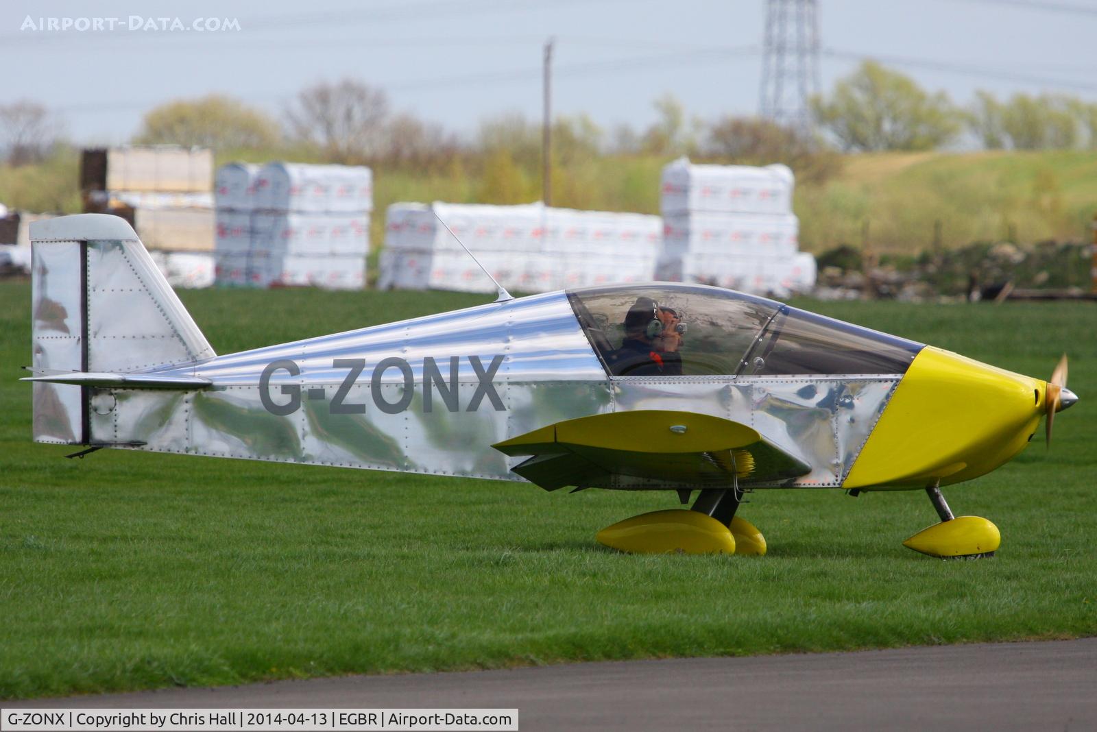 G-ZONX, 2007 Sonex Sonex C/N PFA 337-14689, at Breighton's 'Early Bird' Fly-in 13/04/14