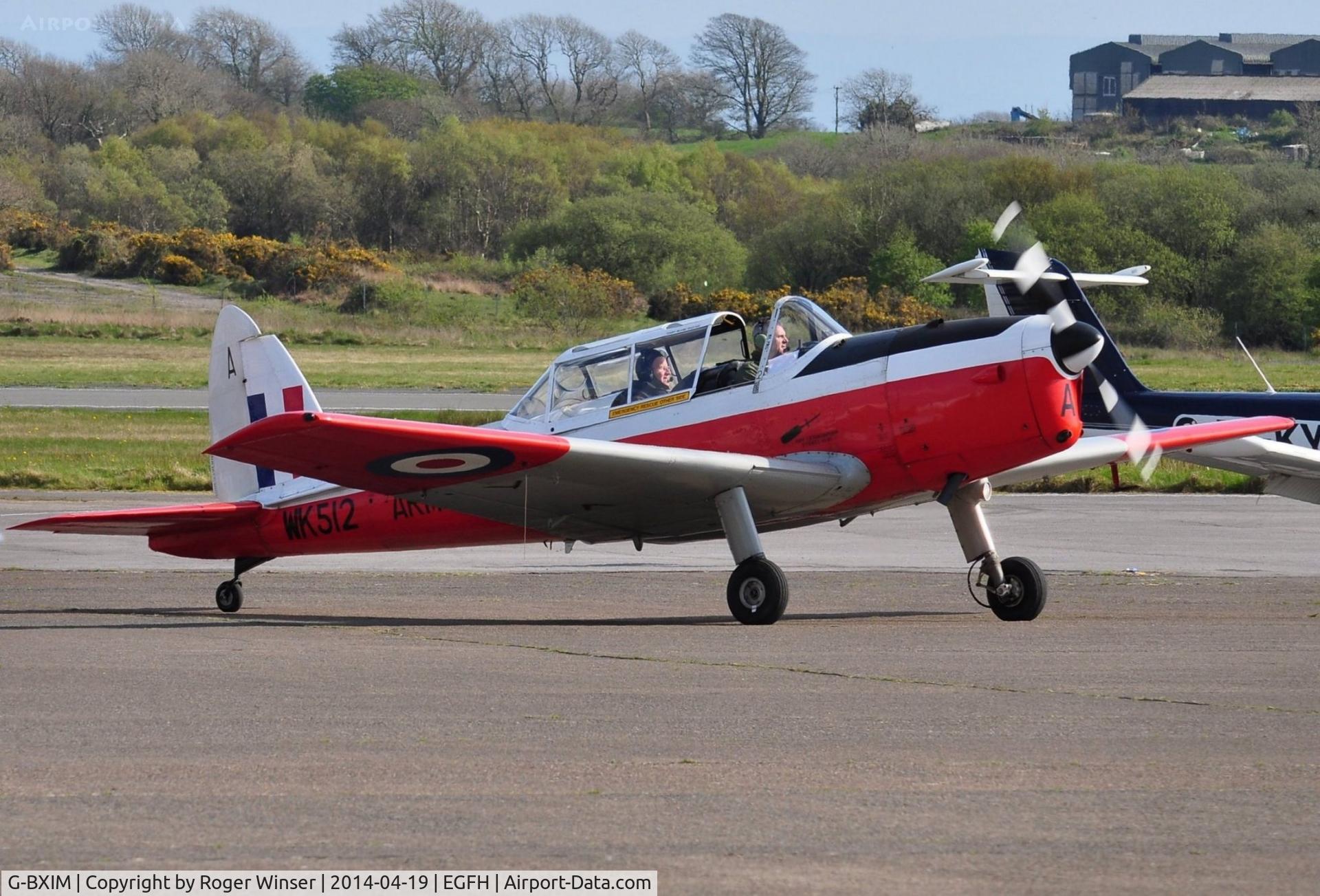 G-BXIM, 1951 De Havilland DHC-1 Chipmunk 22 C/N C1/0548, Visiting ex-Army Air Corps Chipmunk 
