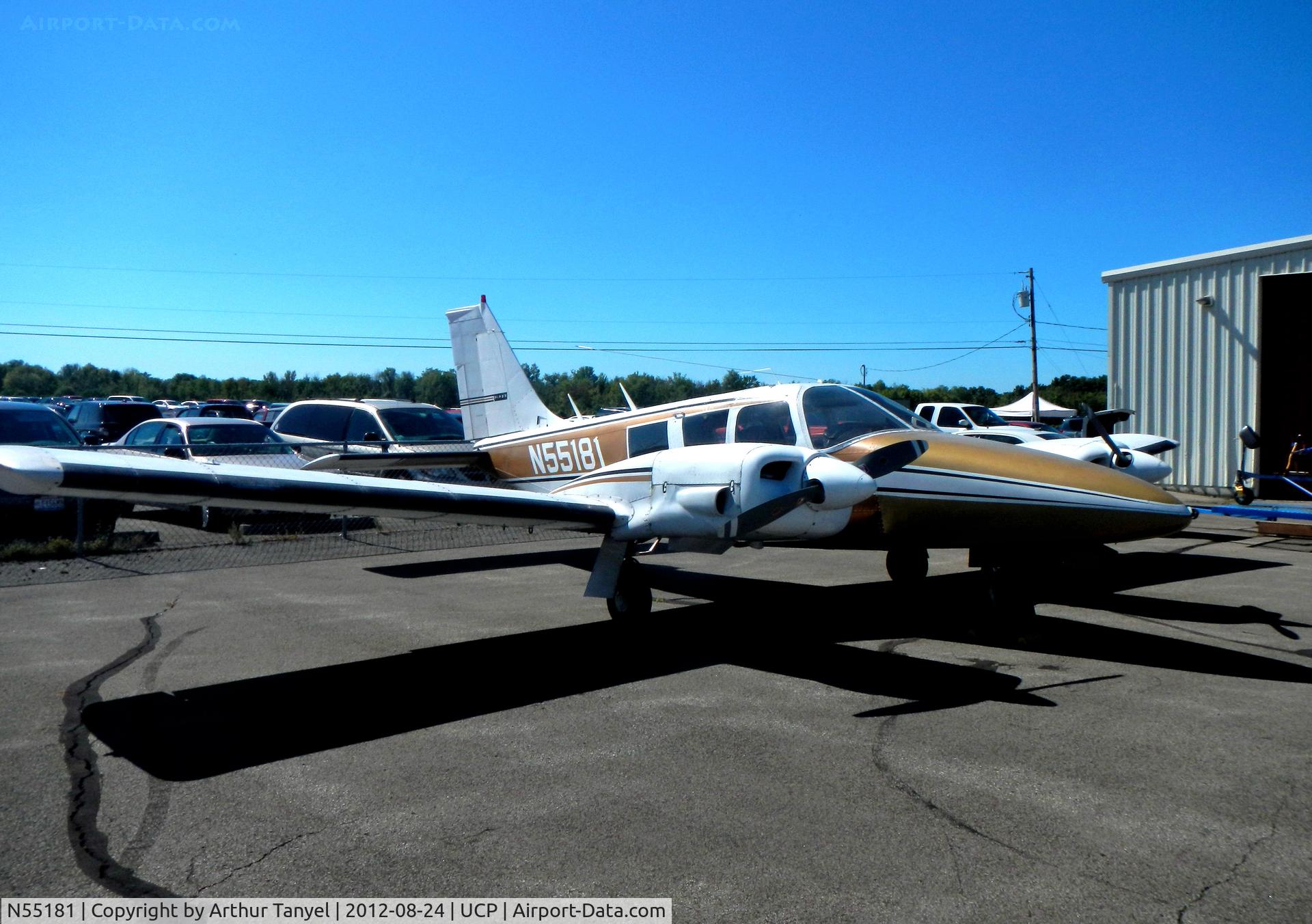 N55181, 1973 Piper PA-34-200 C/N 34-7350181, On display @ UCP Wheels and Wings Airshow